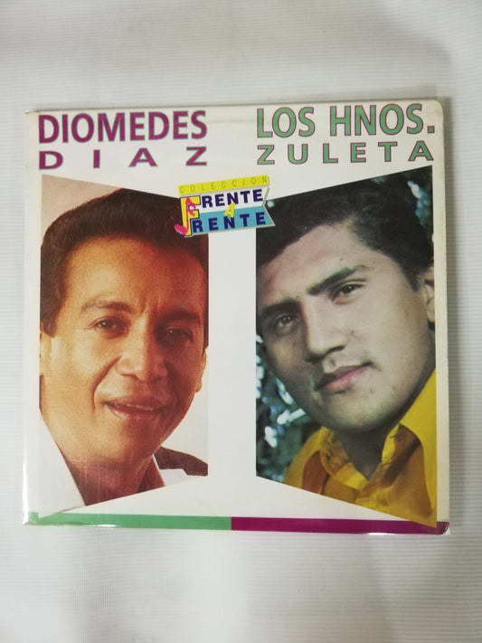 LP DIOMEDES DIAZ / LOS HERMANOS ZULETA - COLECCIÓN FRENTE A FRENTE