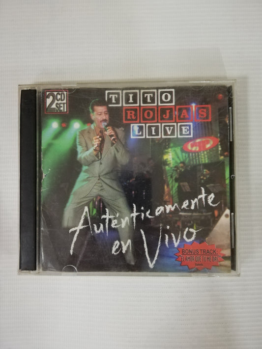 CD TITO ROJAS - TITO ROJAS LIVE: AUTENTICAMENTE EN VIVO - CD X 2