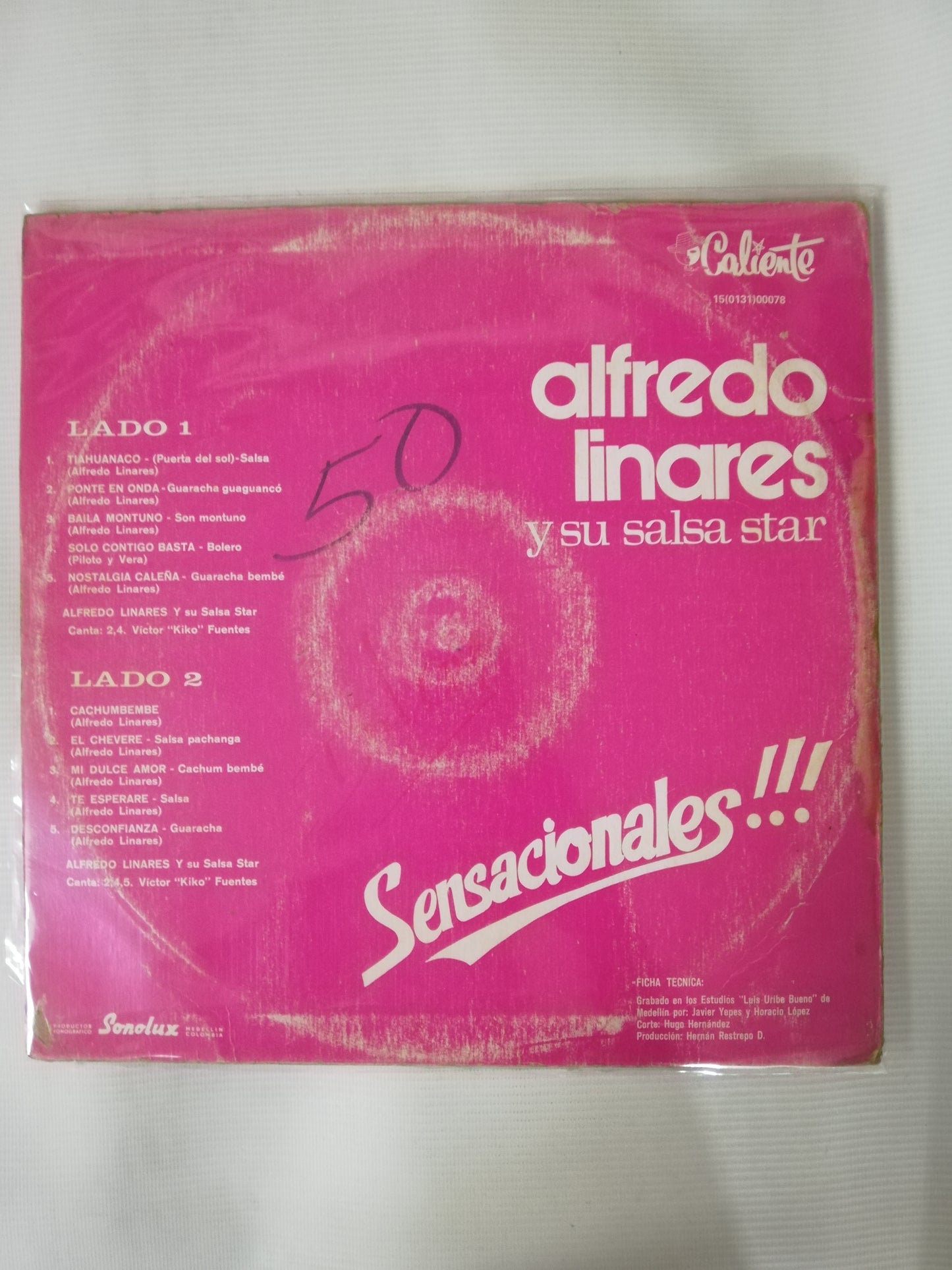 LP ALFREDO LINARES Y SU SALSA STAR - SENSACIONALES!!!