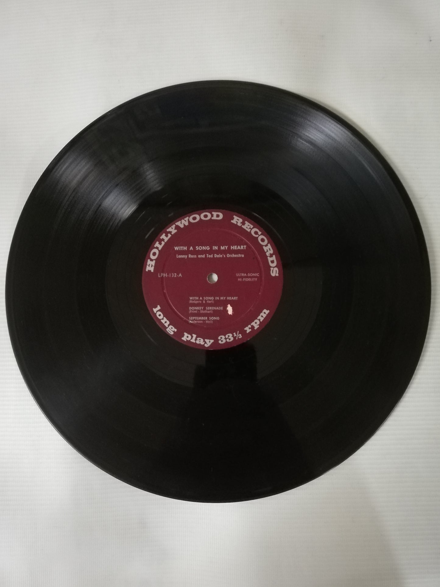 LP LANY ROSS AND TED DALE´S ORCHESTRA - WITH SONG IN MY HEART