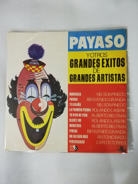 LP PAYASO Y OTROS GRANDES EXITOS DE GRANDES ARTISTAS - VARIOS INTÉRPRETES