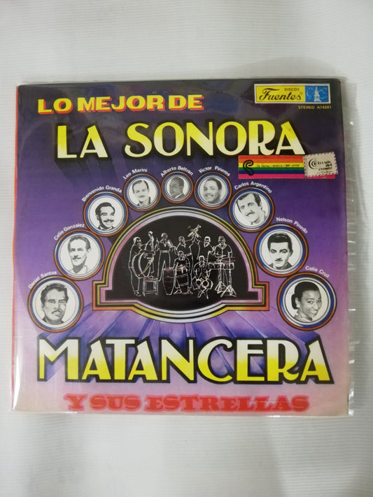 LP LA SONORA MATANCERA - LO MEJOR DE LA SONORA MATANCERA Y SUS ESTRELLAS - VINYL X 3