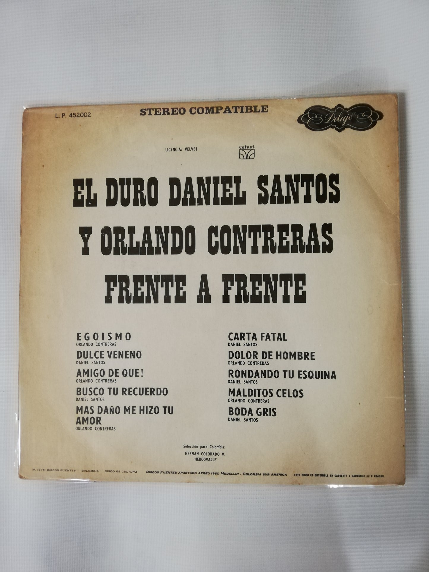 LP DANIEL SANTOS Y ORLANDO CONTRERAS - FRENTE A FRENTE