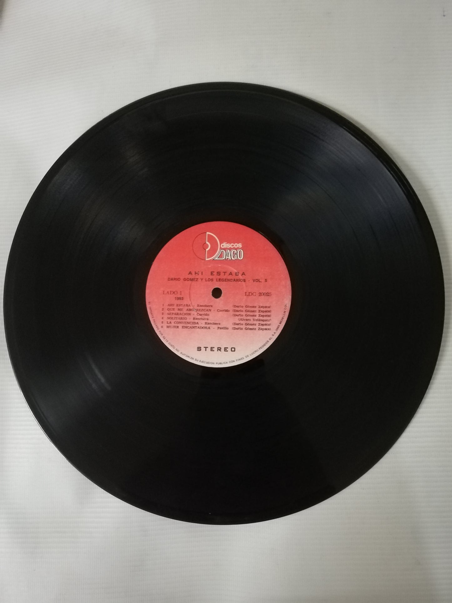 LP DARIO GOMEZ Y LOS LEGENDARIOS - AHI ESTABA VOL. 5