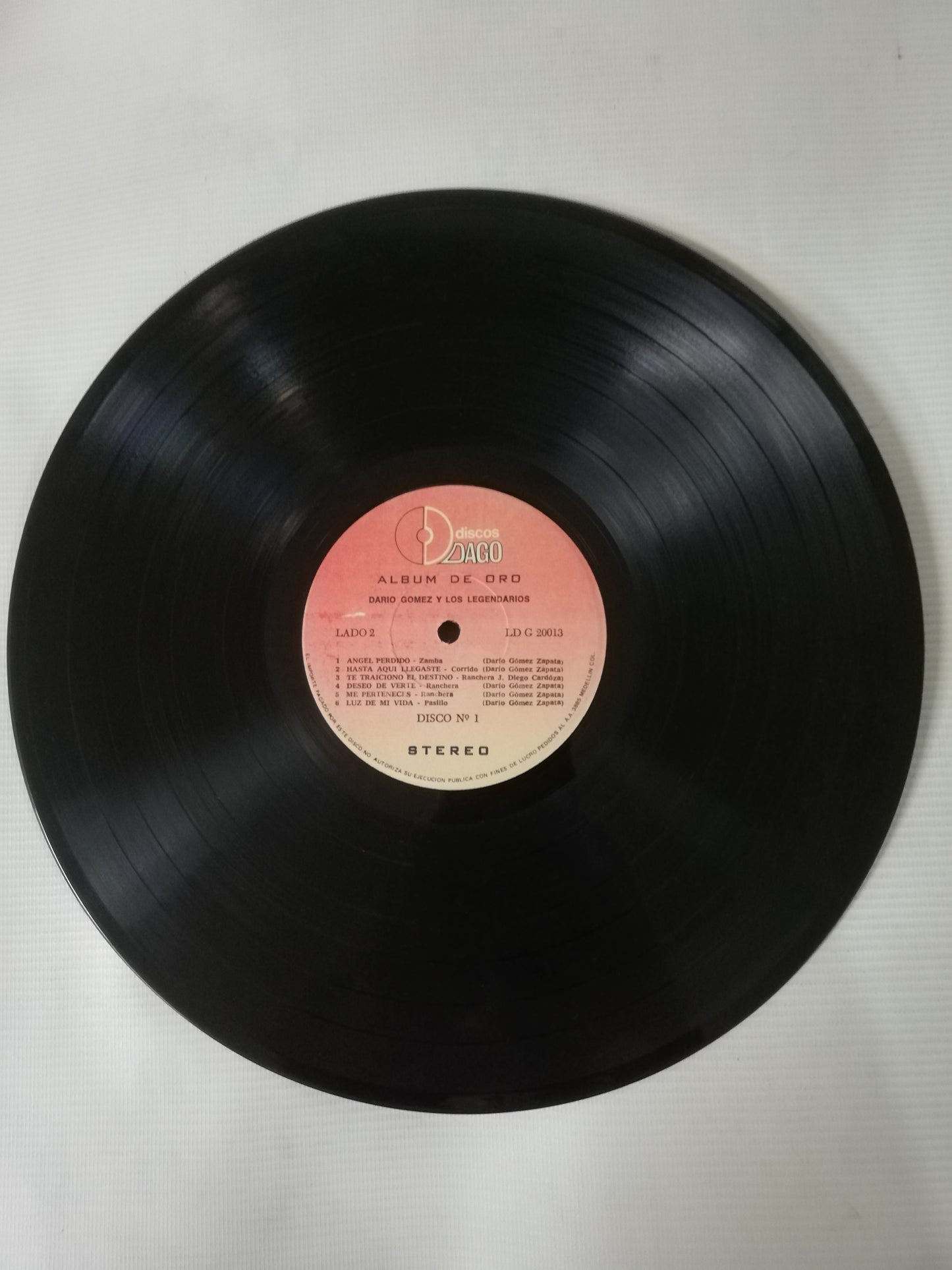 LP DARIO GOMEZ Y LOS LEGENDARIOS - ALBUM DE ORO - 36 EXITOS - VINYL X 3