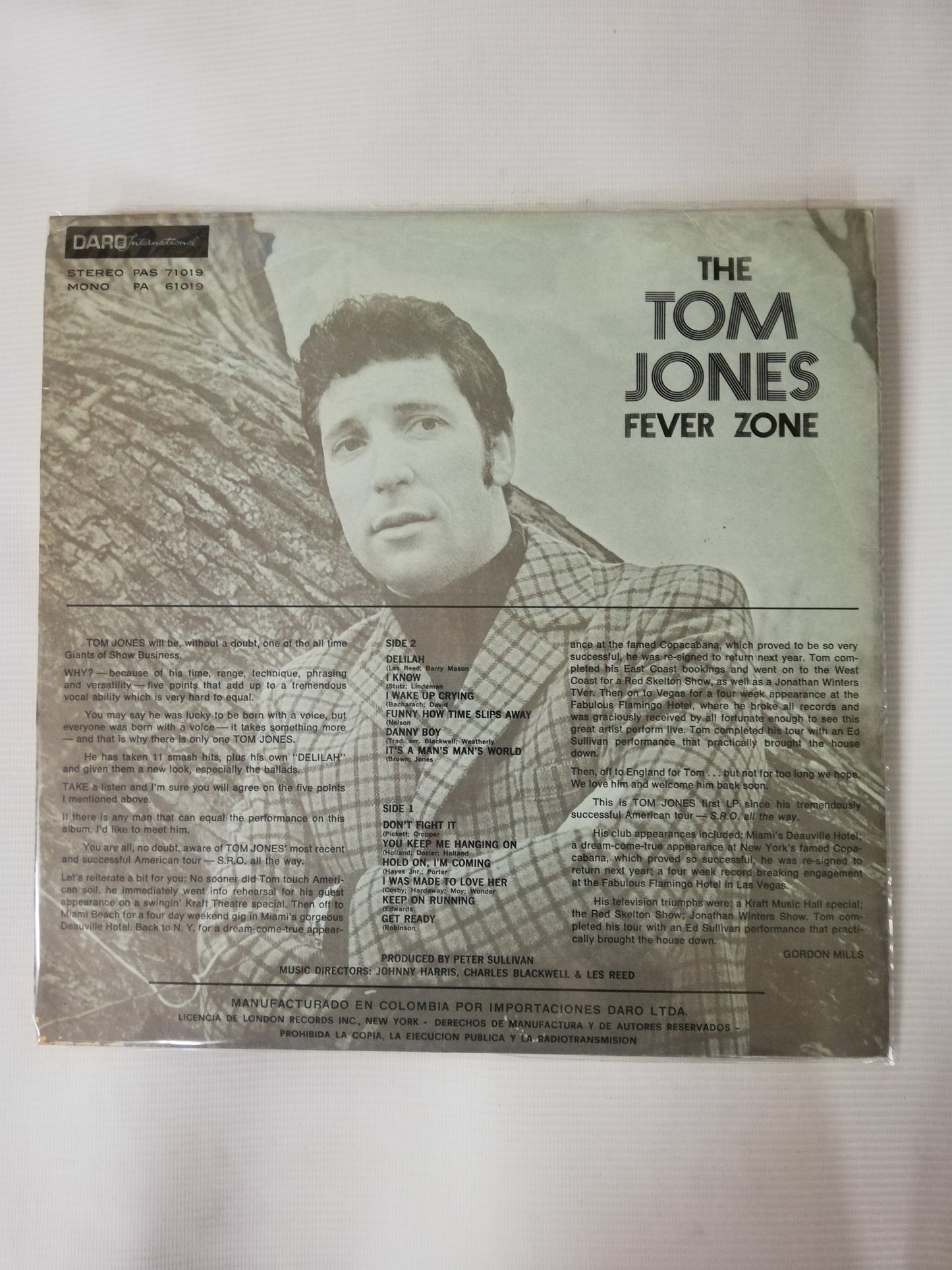 LP TOM JONES - THE TOM JONES FEVER ZONE