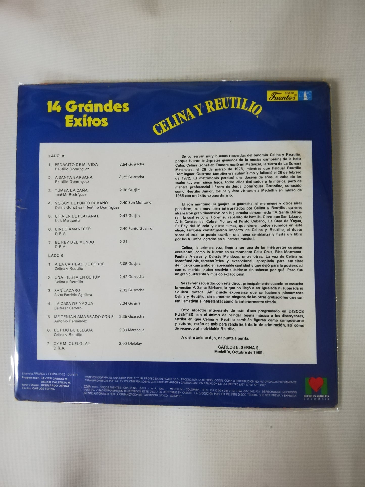 LP CELINA Y REUTILIO - 14 GRANDES EXITOS