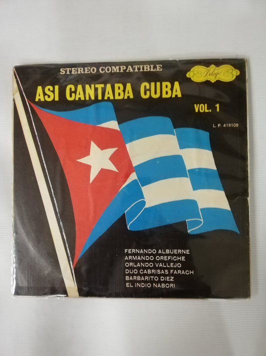 LP ASI CANTABA CUBA - ASI CANTABA CUBA VOL. 1