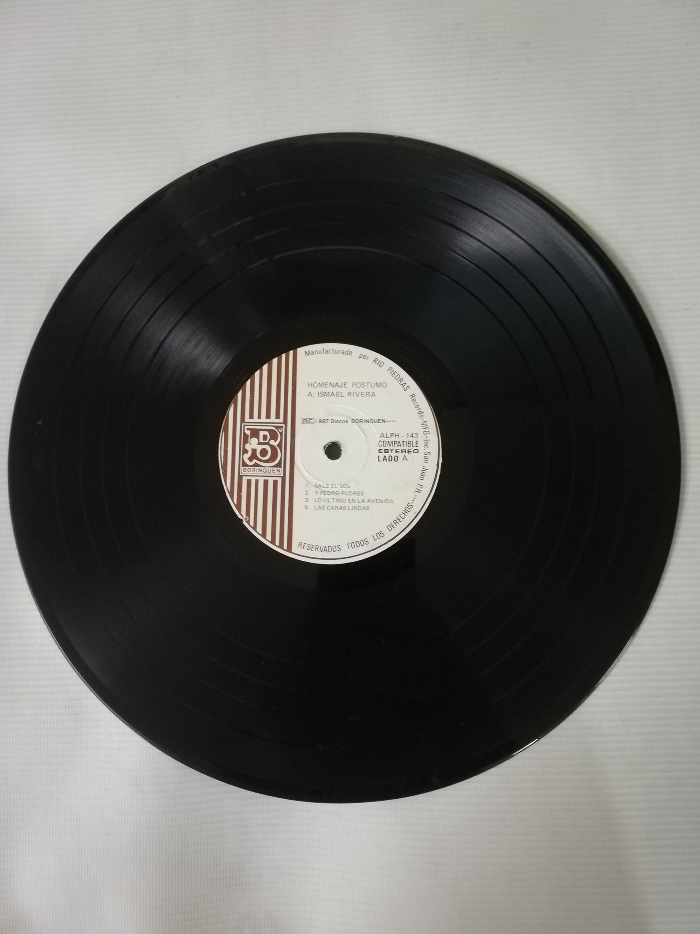 LP ISMAEL RIVERA - TRIBUTO A ISMAEL RIVERA ( HOMENAJE POSTUMO )