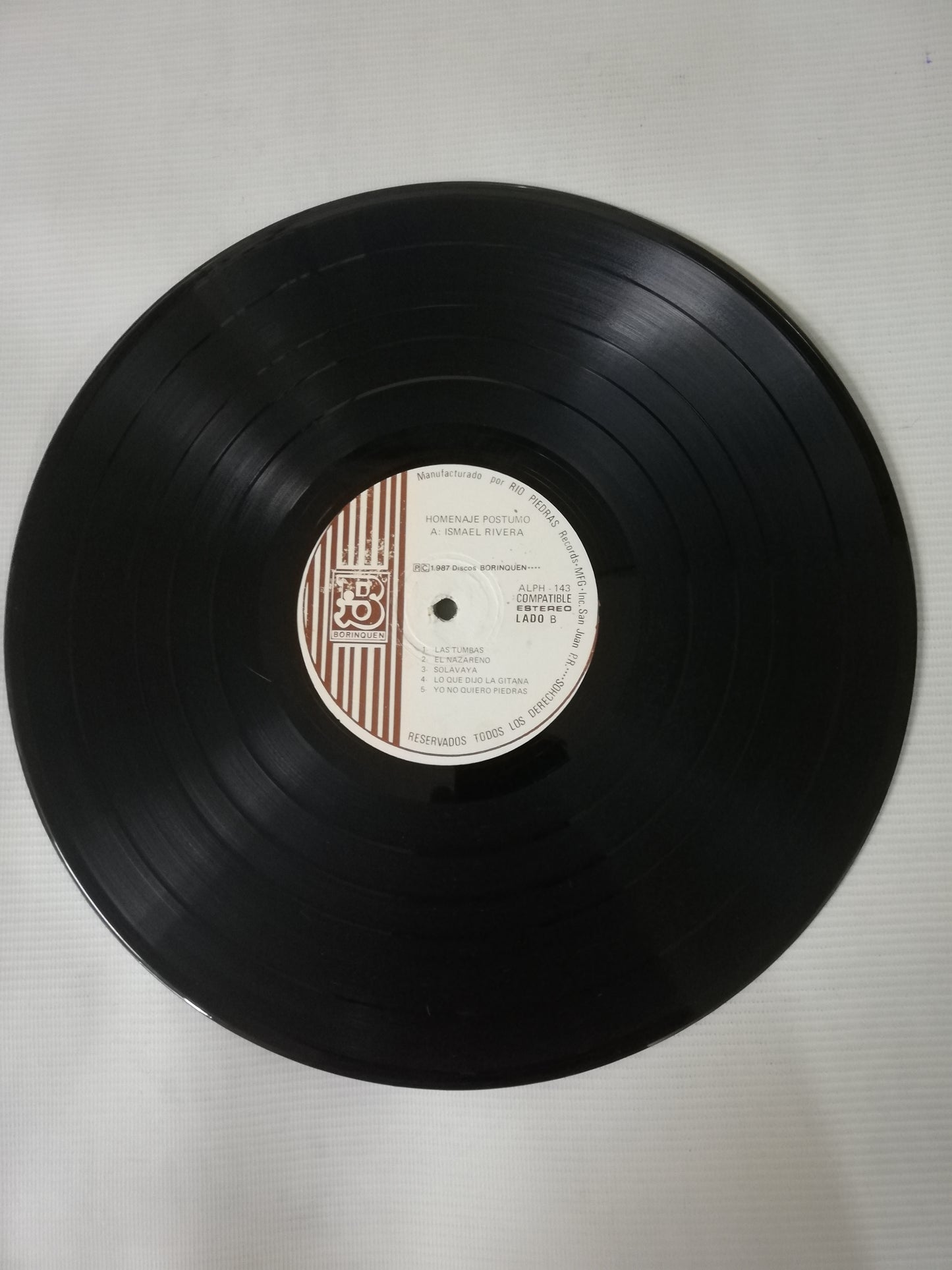 LP ISMAEL RIVERA - TRIBUTO A ISMAEL RIVERA ( HOMENAJE POSTUMO )