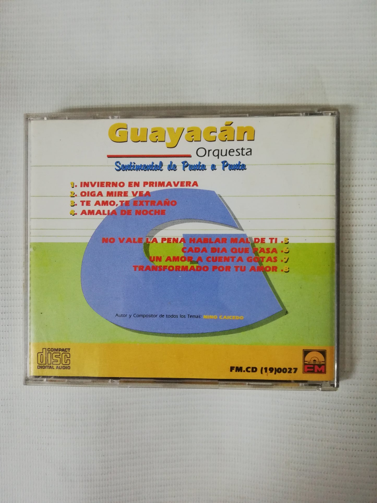 CD GUAYACÁN ORQUESTA - SENTIMIENTAL DE PUNTA A PUNTA