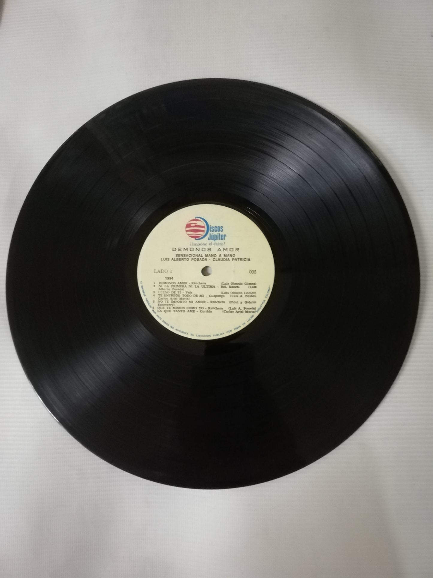LP LUIS ALBERTO POSADA & CLAUDIA PATRICIA - DÉMONOS AMOR