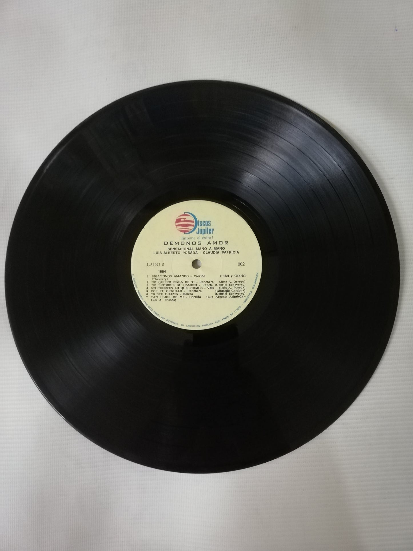 LP LUIS ALBERTO POSADA & CLAUDIA PATRICIA - DÉMONOS AMOR