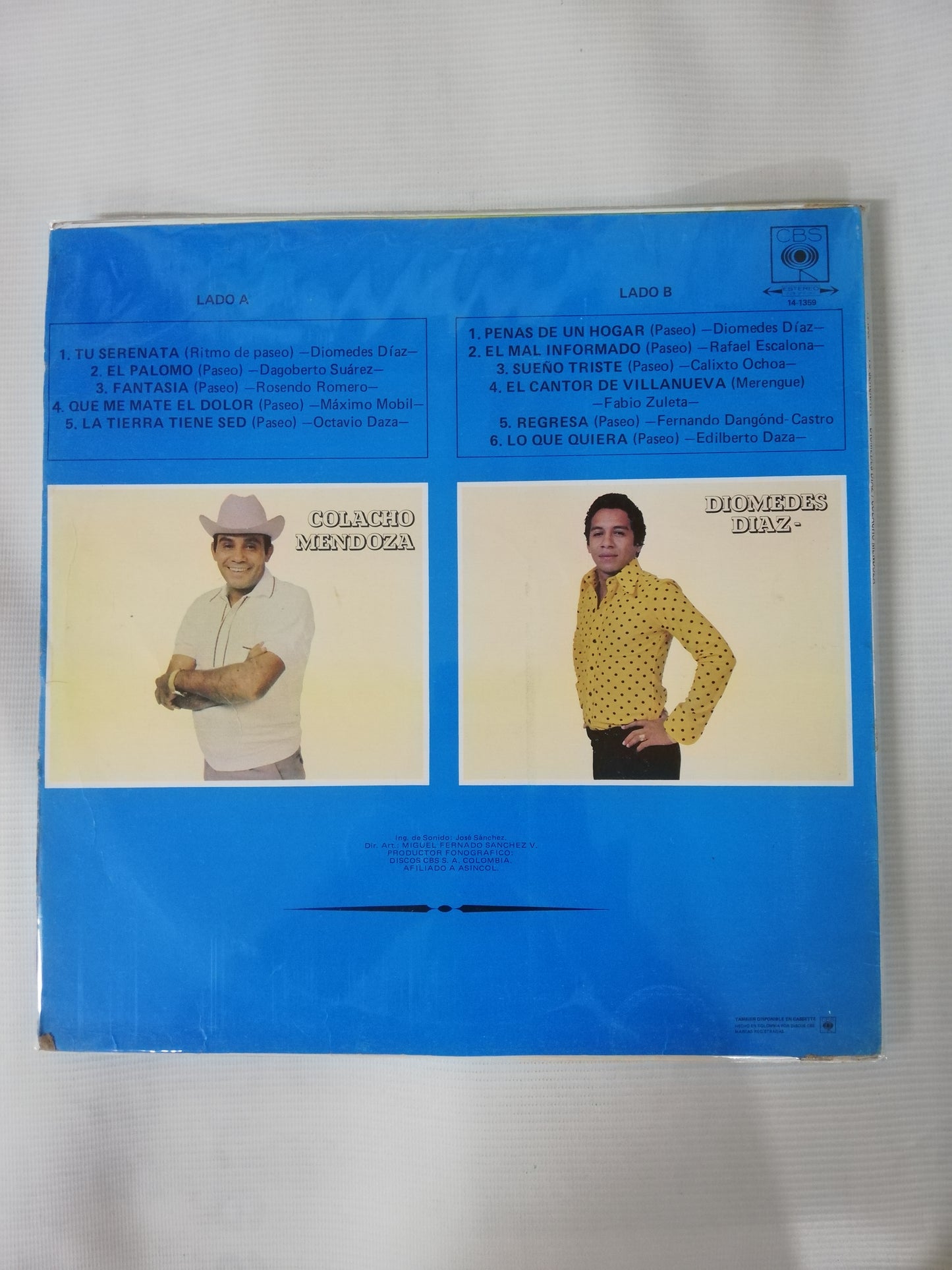 LP DIOMEDES DIAZ / COLACHO MENDOZA - TU SERENATA