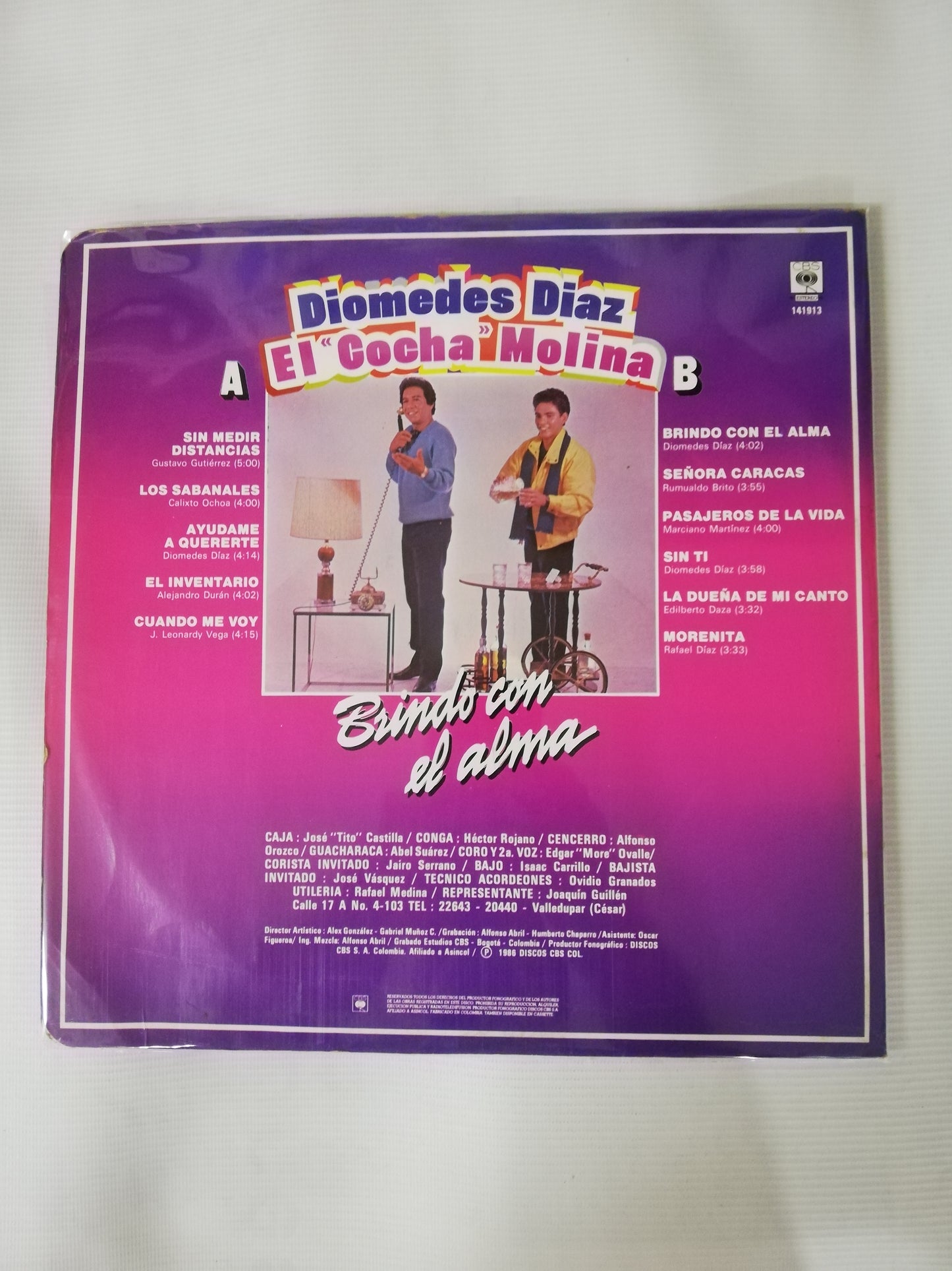 LP DIOMEDES DIAZ / EL COCHA MOLINA - BRINDO CON EL ALMA
