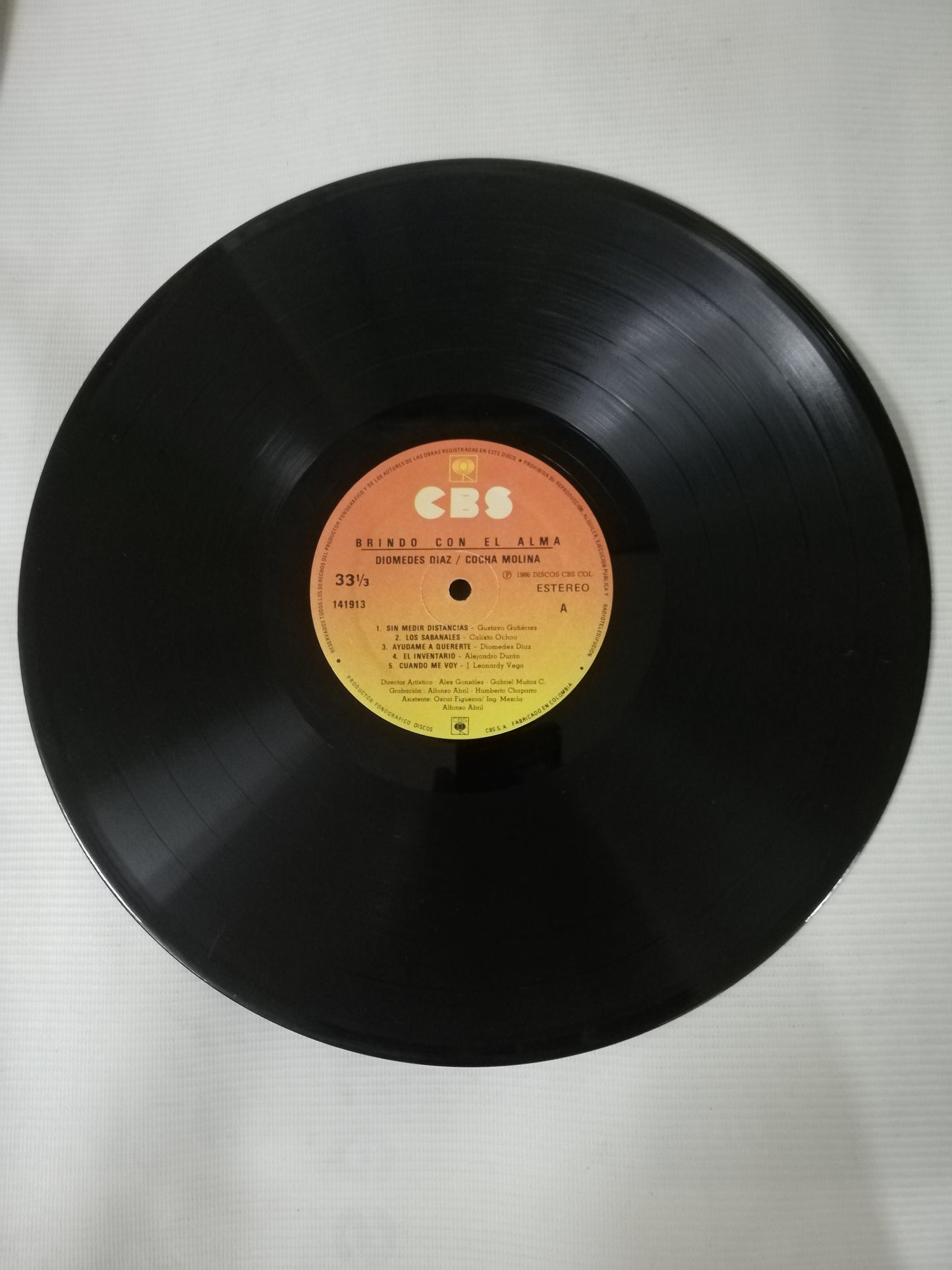 LP DIOMEDES DIAZ / EL COCHA MOLINA - BRINDO CON EL ALMA