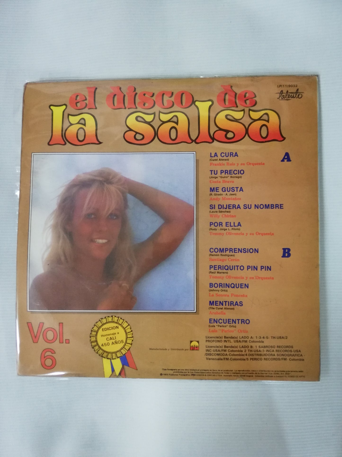 LP EL DISCO DE LA SALSA - EL DISCO DE LA SALSA VOL. 6