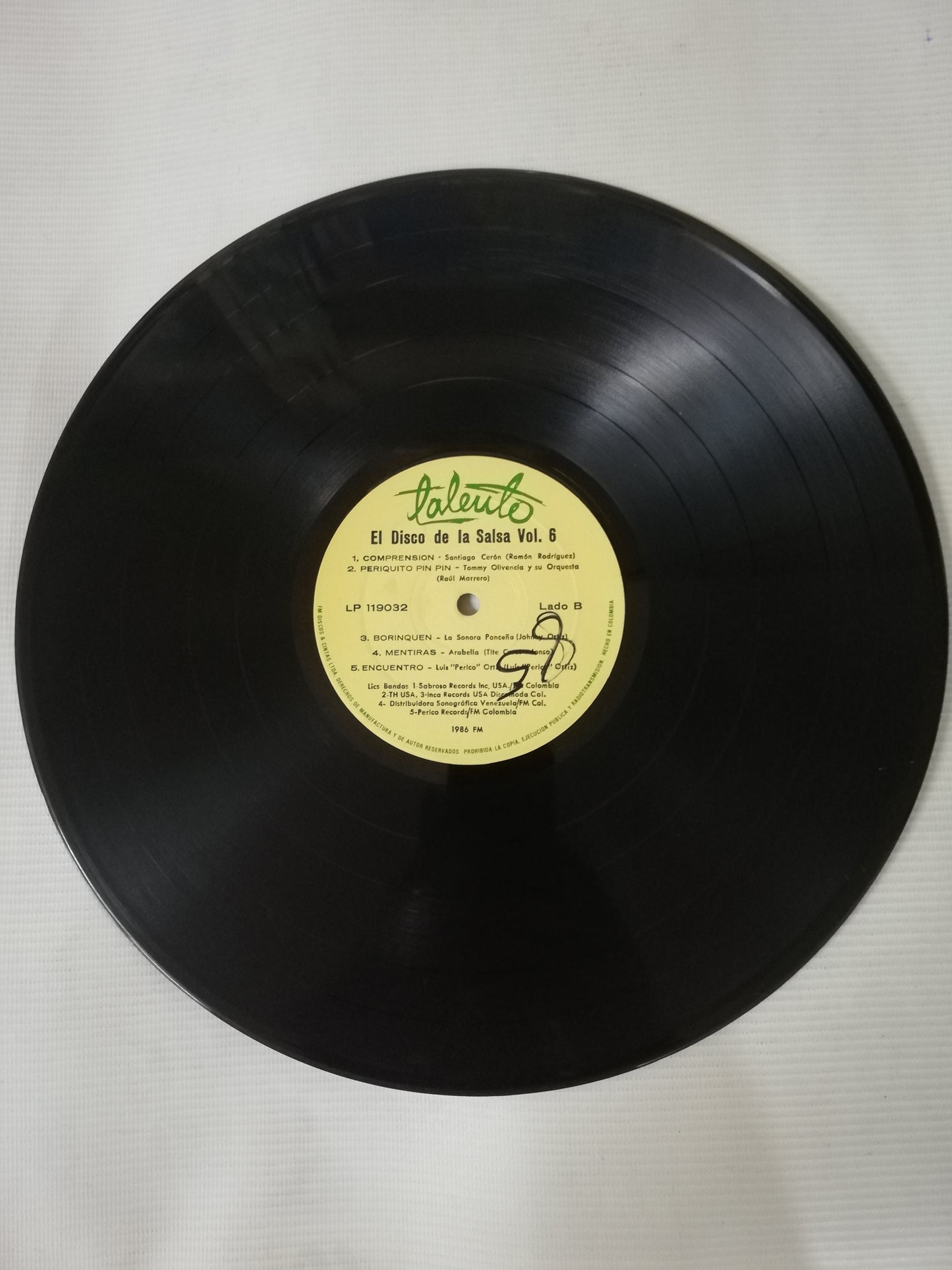 LP EL DISCO DE LA SALSA - EL DISCO DE LA SALSA VOL. 6