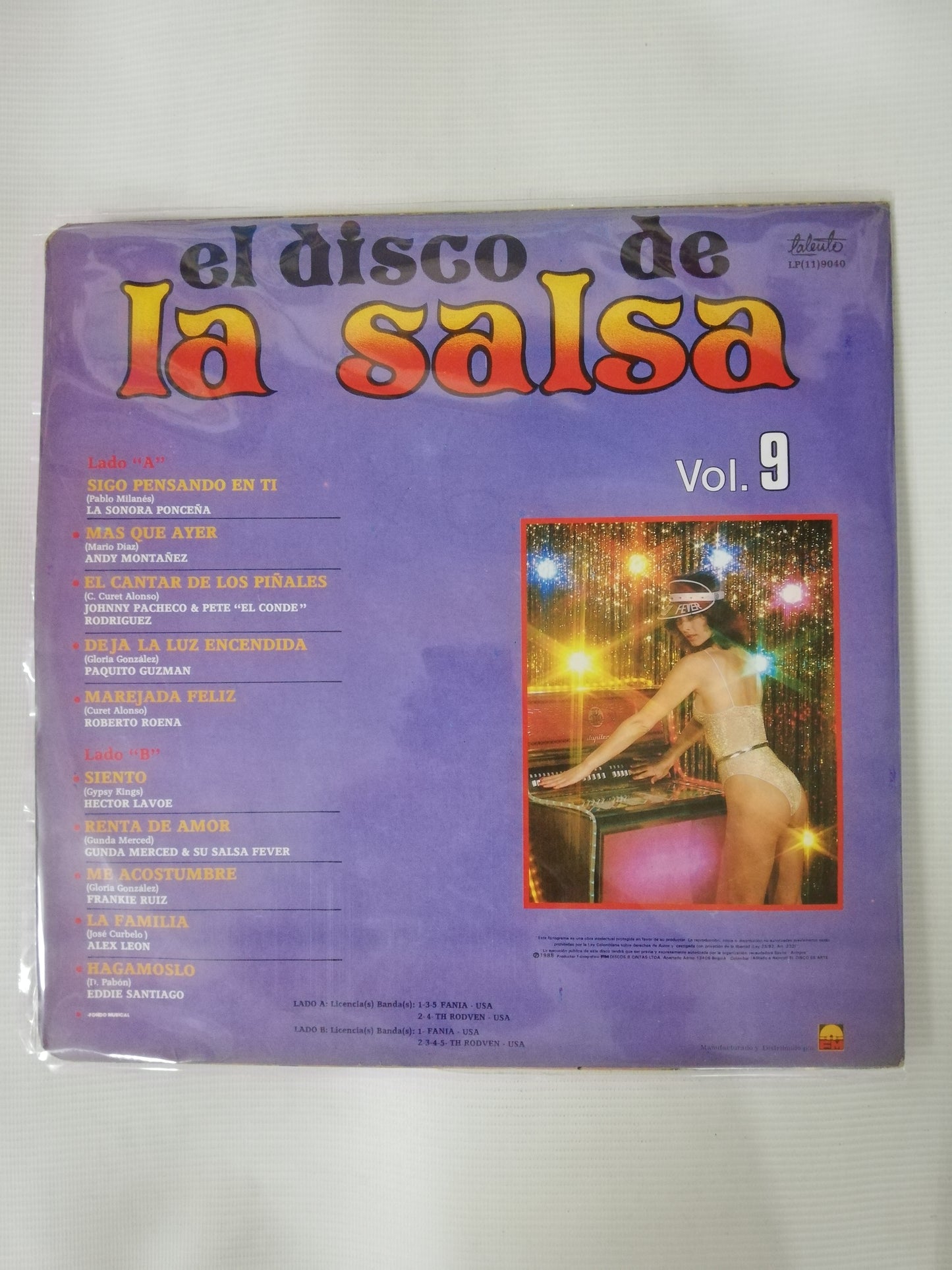 LP EL DISCO DE LA SALSA - EL DISCO DE LA SALSA VOL. 9