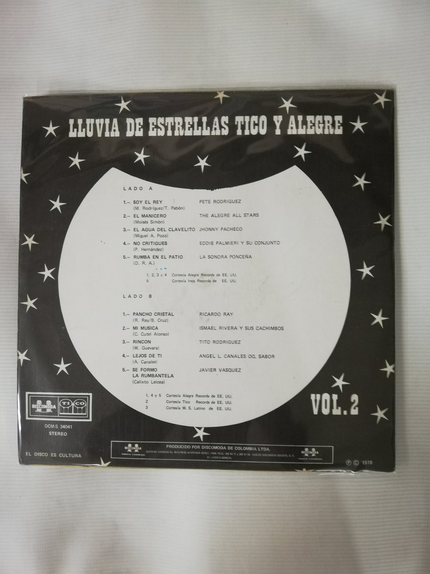 LP LLUVIA DE ESTRELLAS TICO Y ALEGRE - LLUVIA DE ESTRELLAS TICO Y ALEGRE VOL. 2