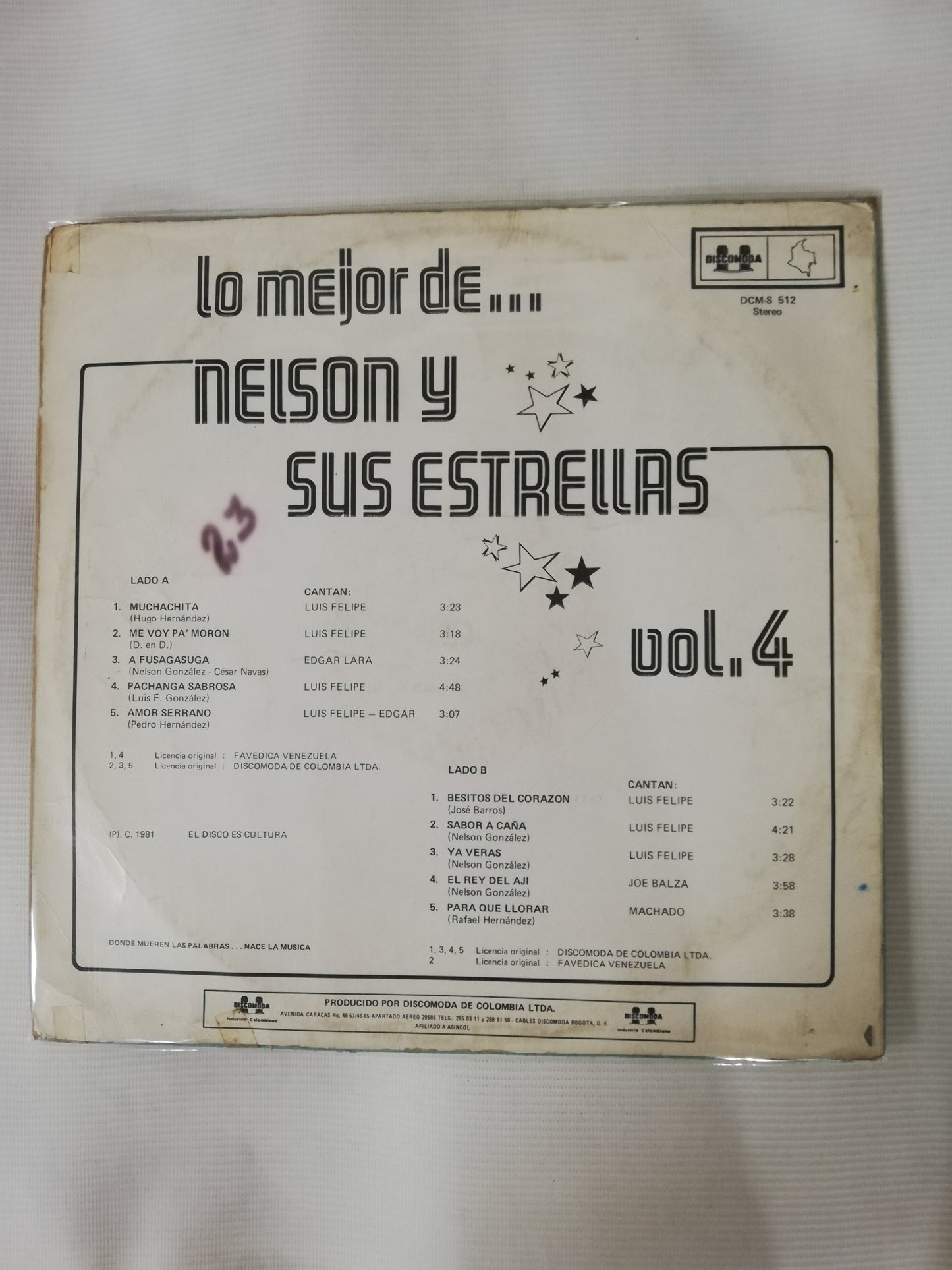 LP NELSON Y SUS ESTRELLAS - LO MEJOR DE NELSON Y SUS ESTRELLAS VOL. 4