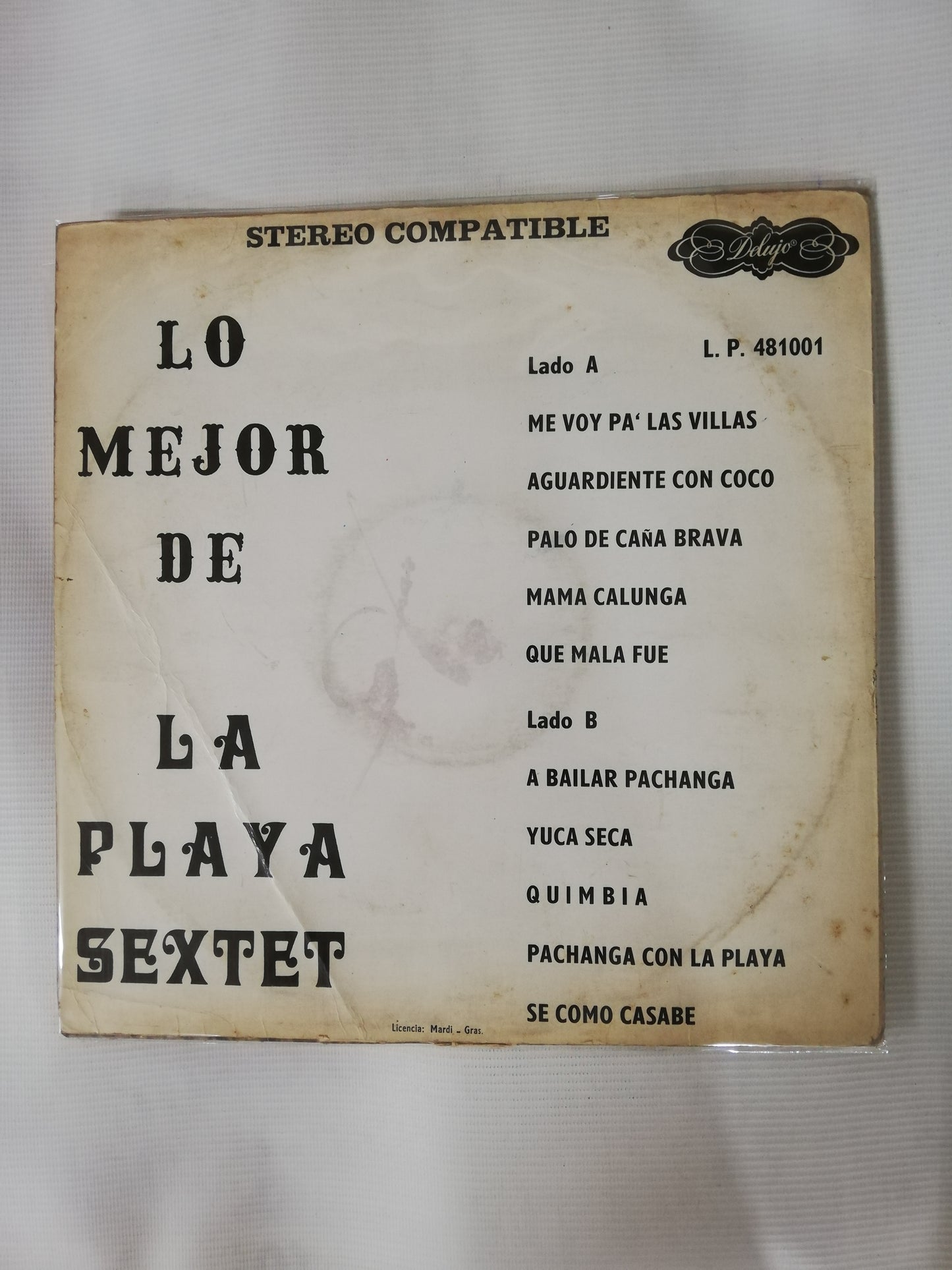 LP LA PLAYA SEXTET - LO MEJOR DE LA PLAYA SEXTET