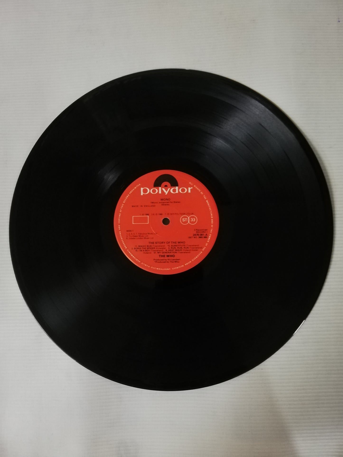 LP THE WHO - THE HISTORY OF THE WHO - VINYL X 2