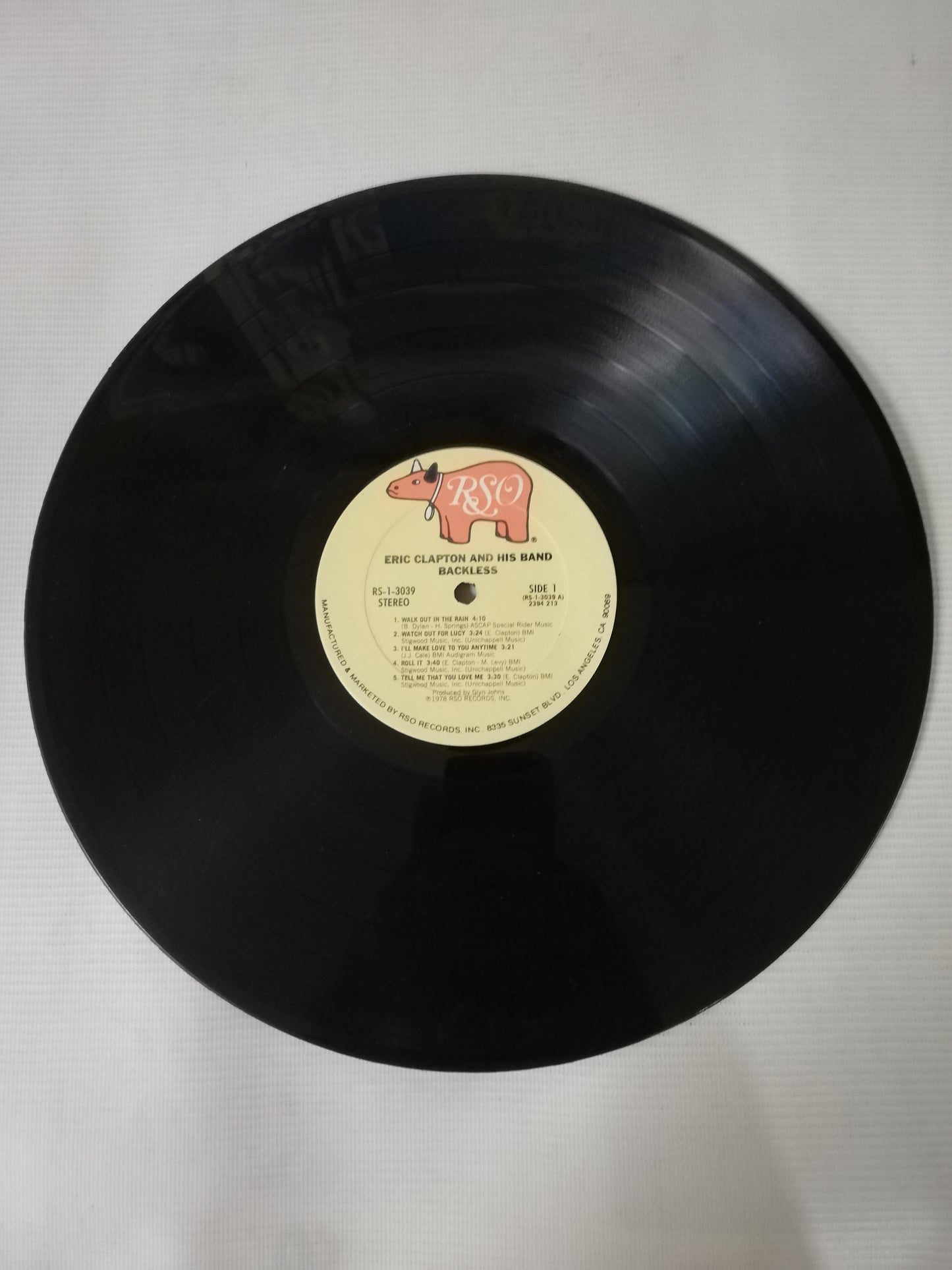 LP ERIC CLAPTON AND HIS BAND - BACKLESS