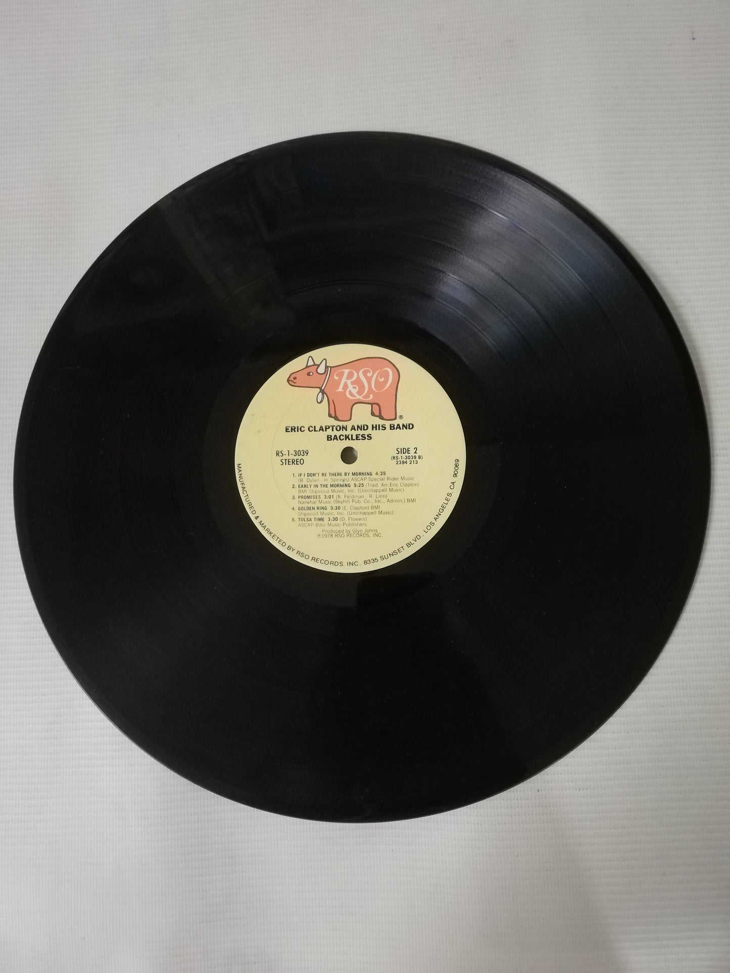 LP ERIC CLAPTON AND HIS BAND - BACKLESS