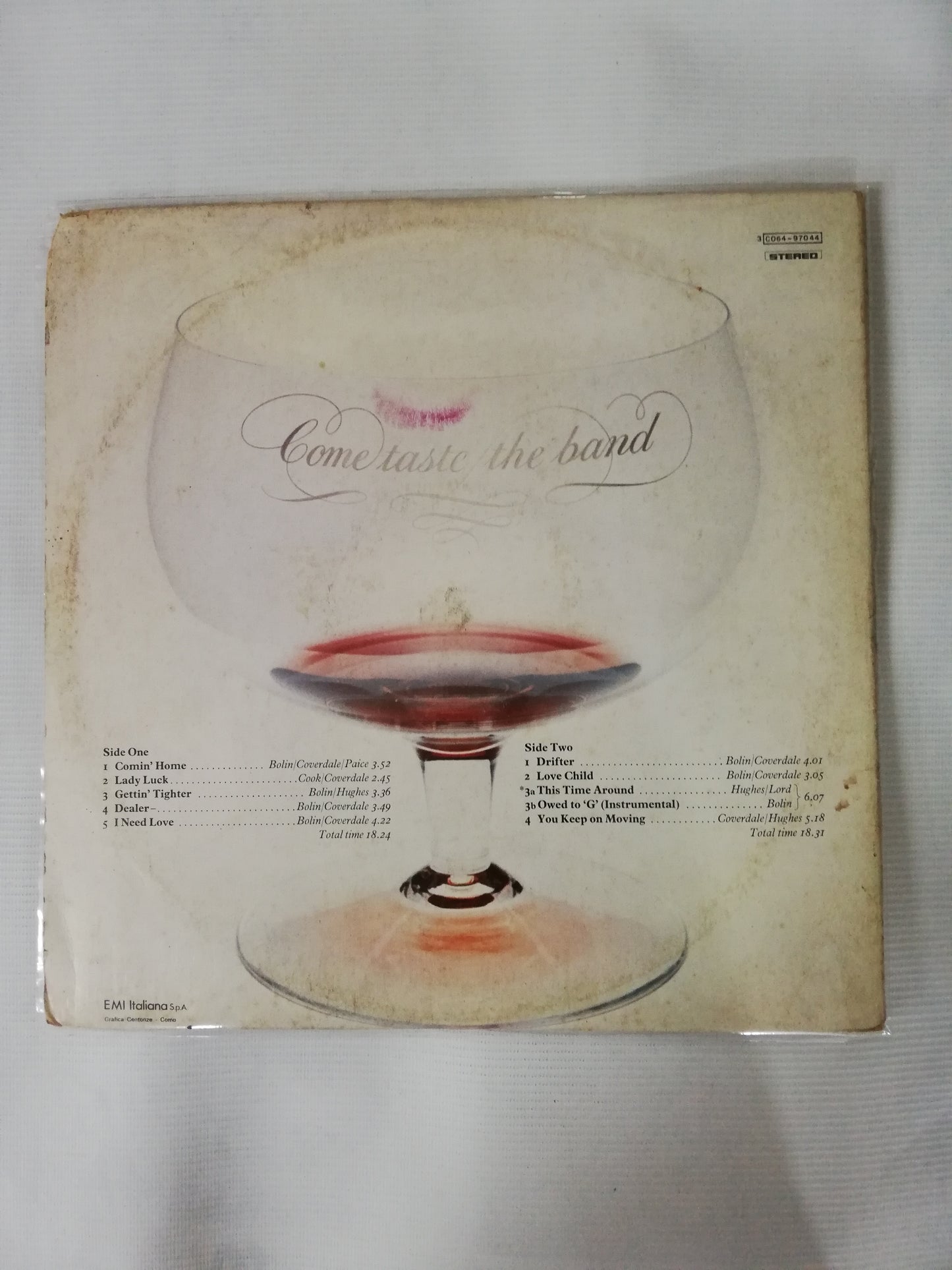 LP DEEP PURPLE - COME TASTE THE BAND