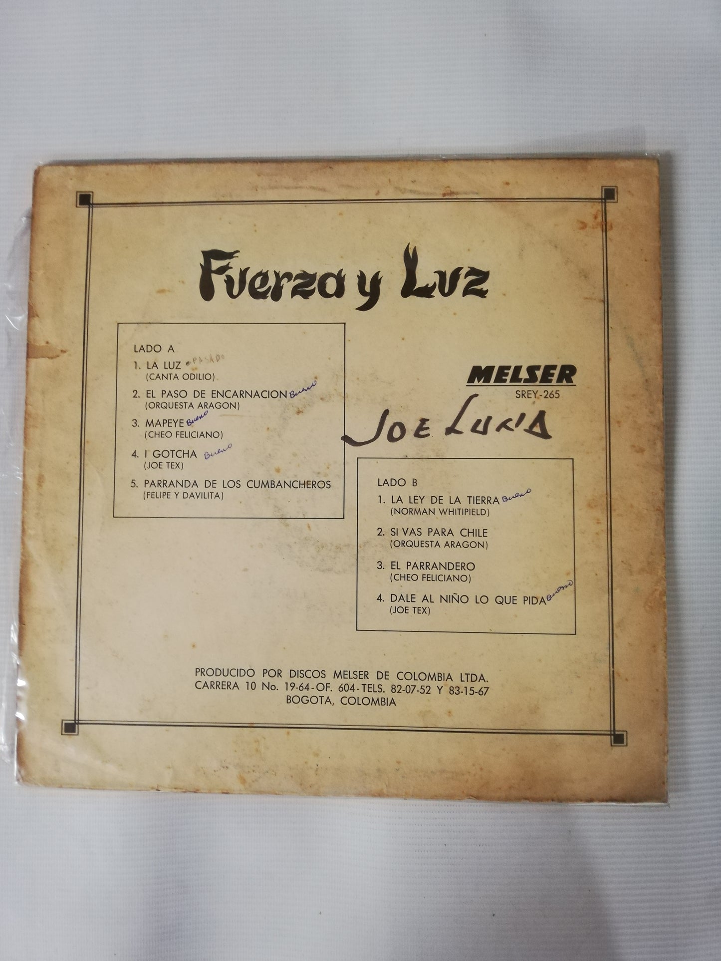 LP FUERZA Y LUZ - SALSA COMPILATION