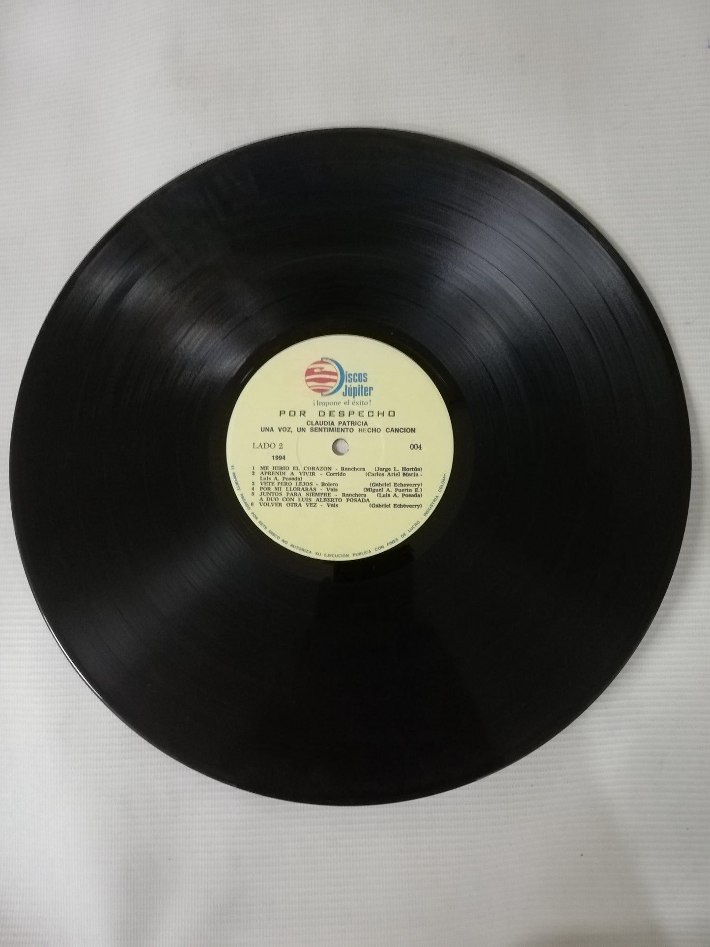LP CLAUDIA PATRICIA - POR DESPECHO