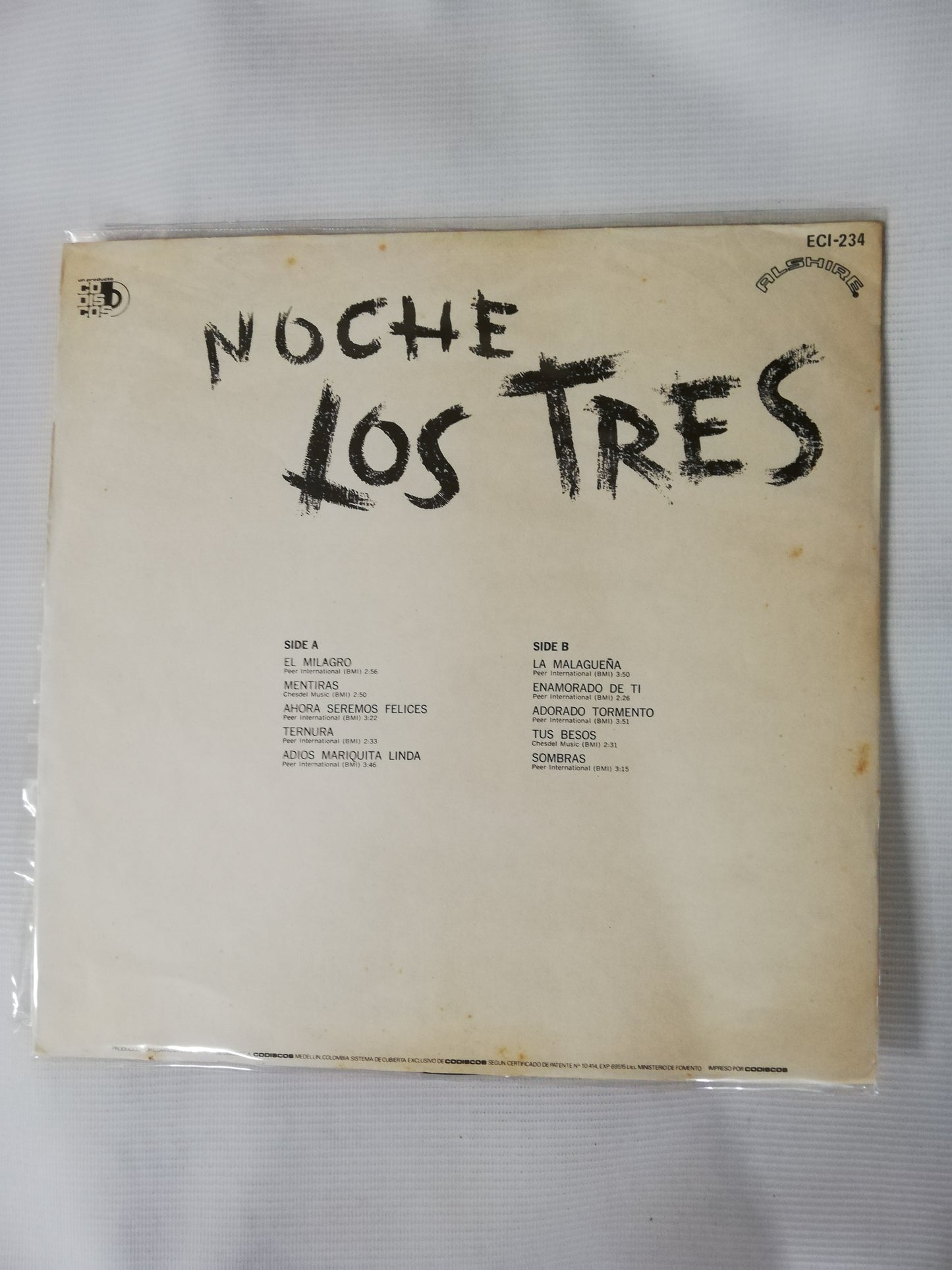 LP LOS TRES - NOCHE