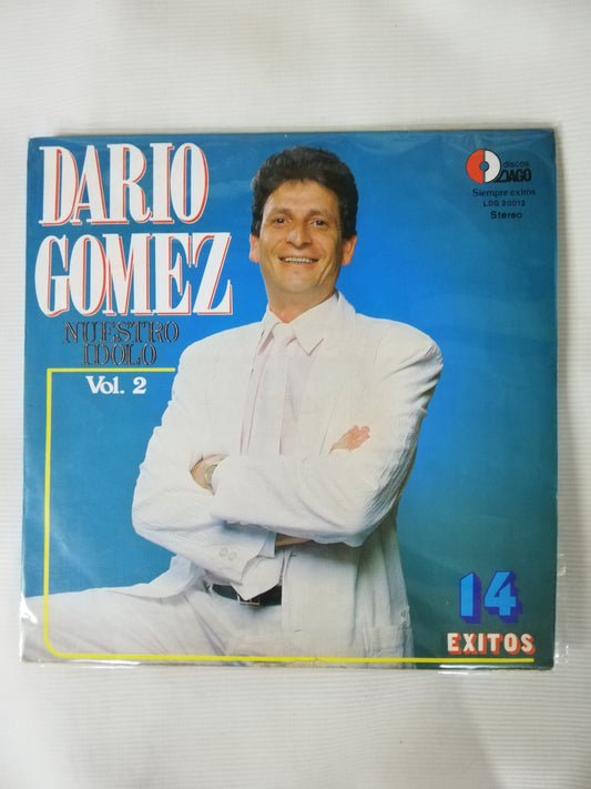 LP DARIO GOMEZ - 14 EXITOS CON DARIO GOMEZ VOL. 2 NUESTRO IDOLO