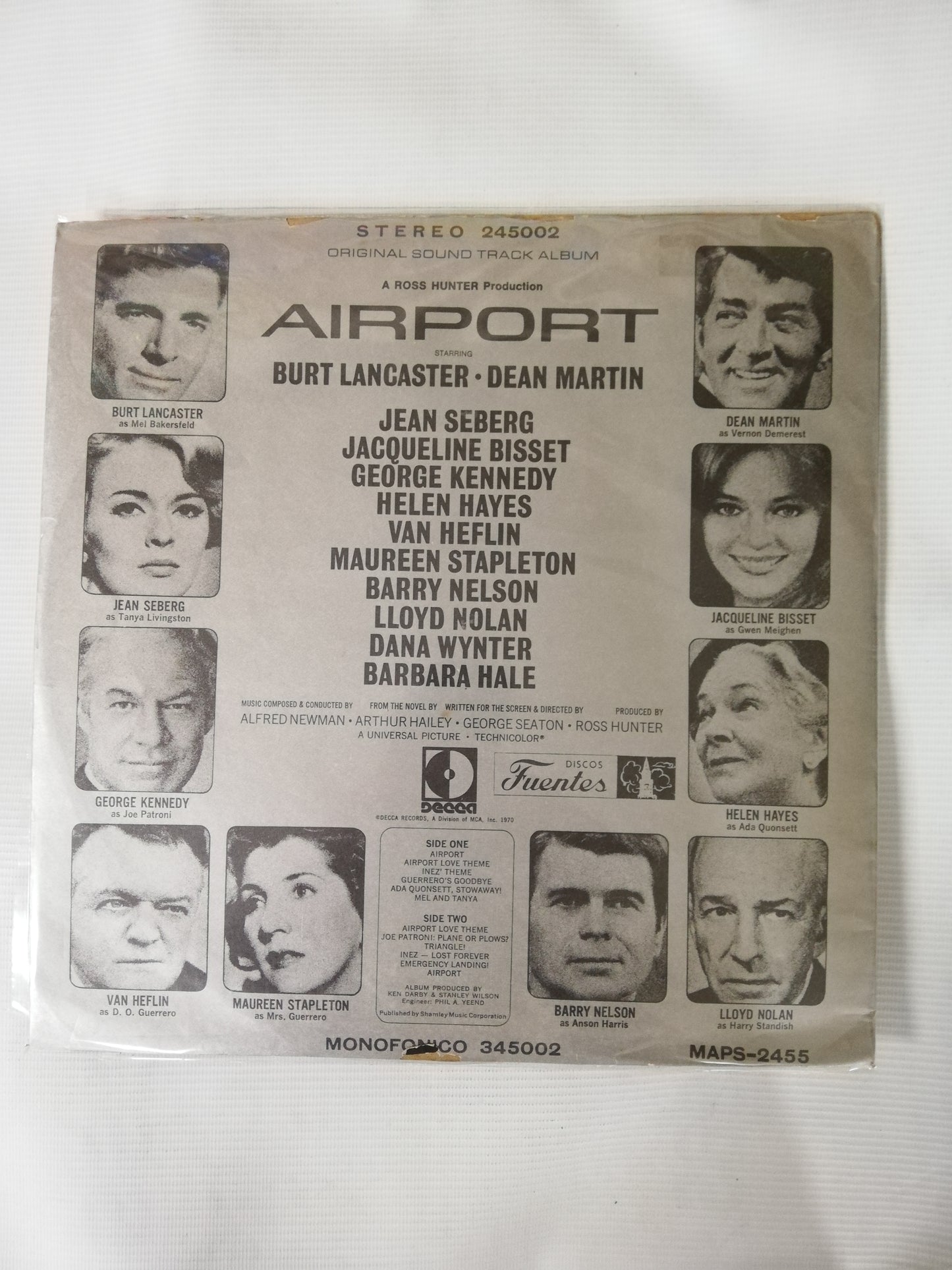 LP AIRPORT - ORIGINAL SOUND TRACK ALBUM