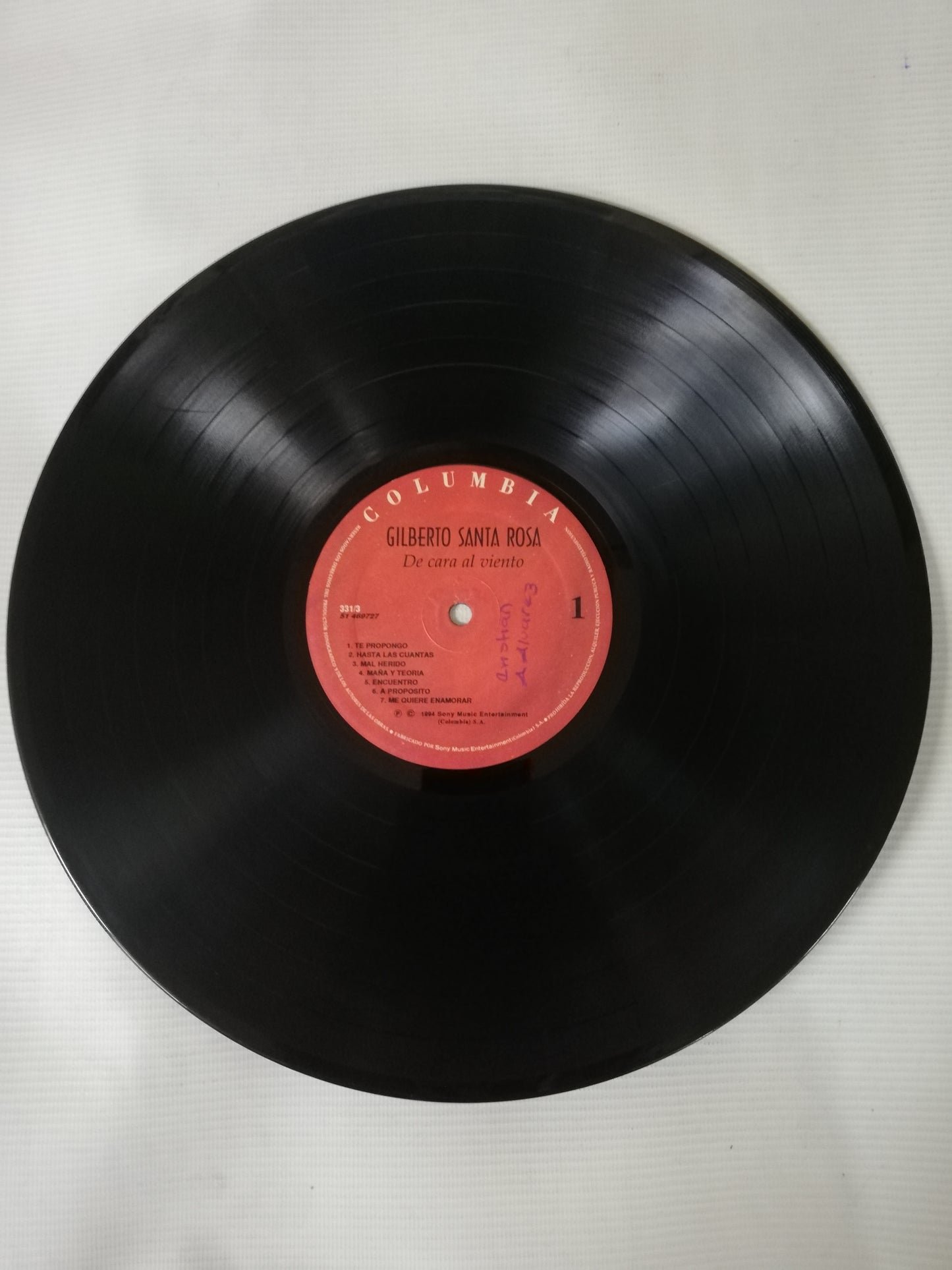 LP GILBERTO SANTA ROSA - DE CARA AL VIENTO