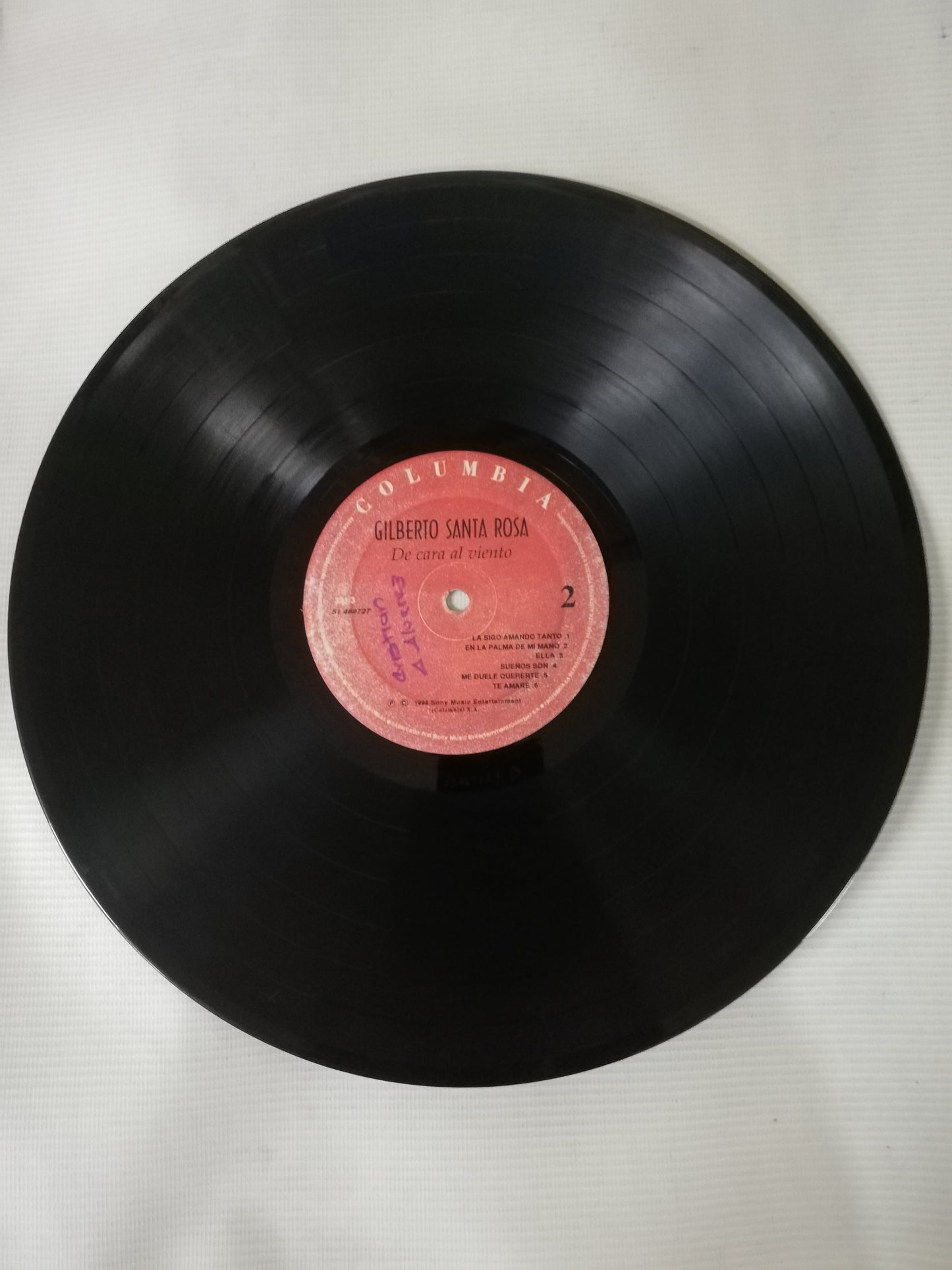 LP GILBERTO SANTA ROSA - DE CARA AL VIENTO