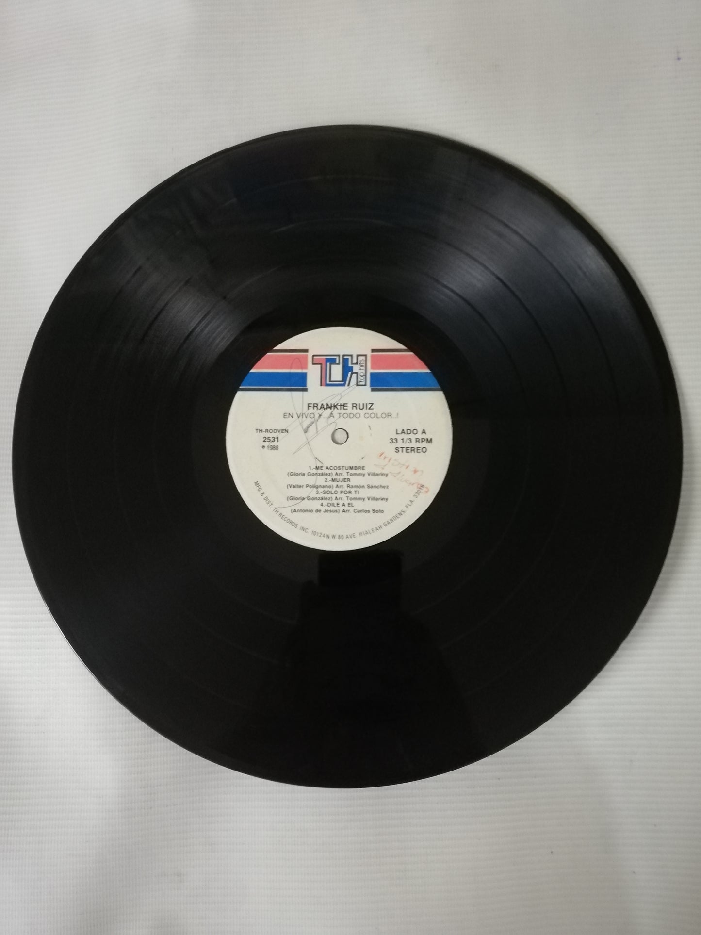 LP FRANKIE RUIZ - EN VIVO Y... A TODO COLOR..!