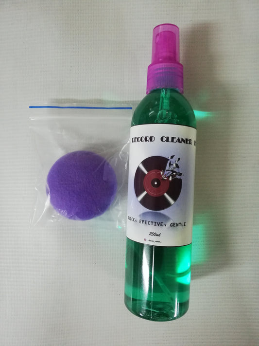 KIT DE LIMPIEZA PARA VINILOS: LÍQUIDO LIMPIADISCOS + ALMOHADILLA