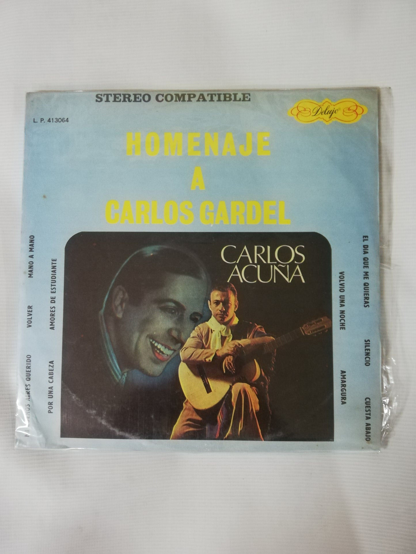 LP CARLOS ACUÑA CON LA ORQUESTA DE MARTIN DARRÉ - HOMENAJE A CARLOS GARDEL