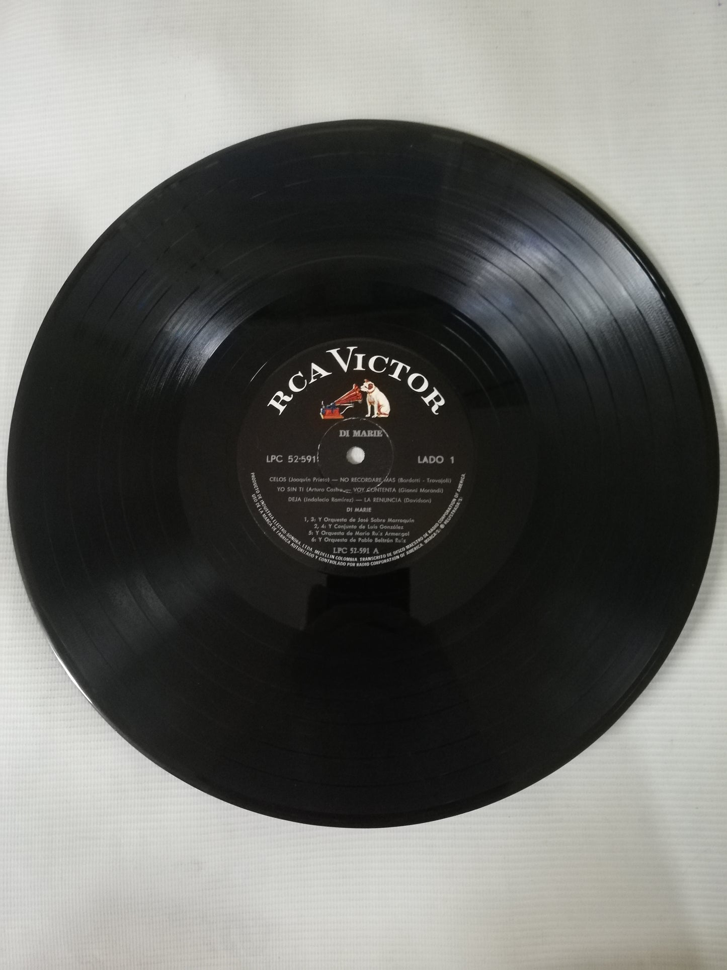 LP DI MARIE - DI MARIE CON LAS ORQUESTAS DE PABLO BELTRAN RUIZ / MARIO RUIZ ARMENGOL / JOSÉ SABRE MARROQUIN Y CONJUNTO DE LUIS GONZALEZ