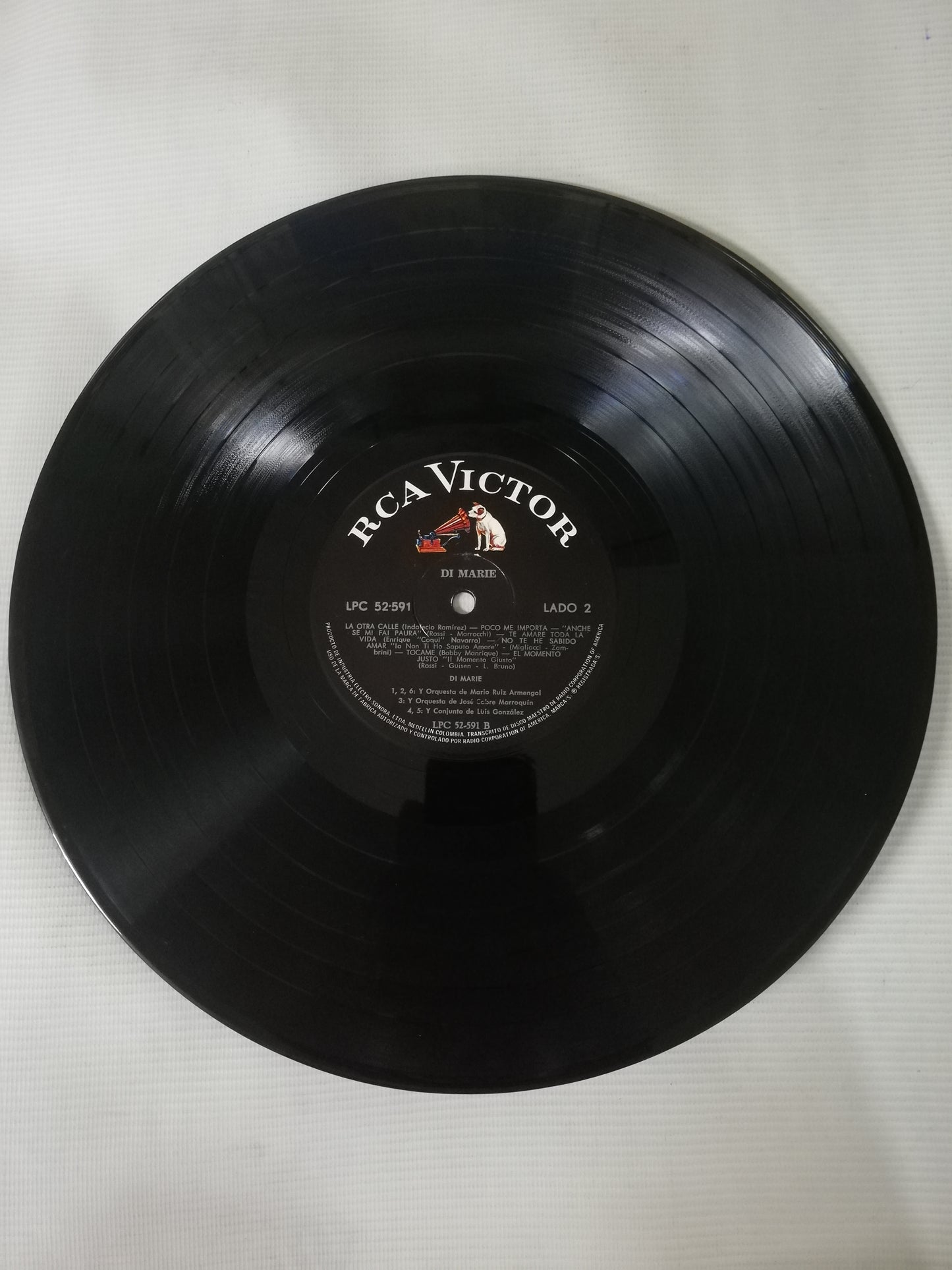 LP DI MARIE - DI MARIE CON LAS ORQUESTAS DE PABLO BELTRAN RUIZ / MARIO RUIZ ARMENGOL / JOSÉ SABRE MARROQUIN Y CONJUNTO DE LUIS GONZALEZ