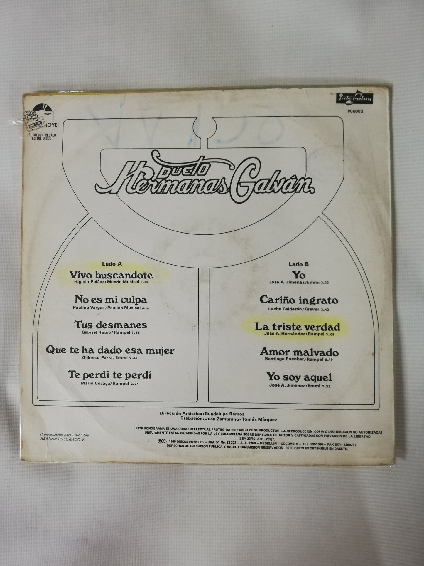 LP DUETO HERMANAS GALVÁN - PASIÓN RANCHERA