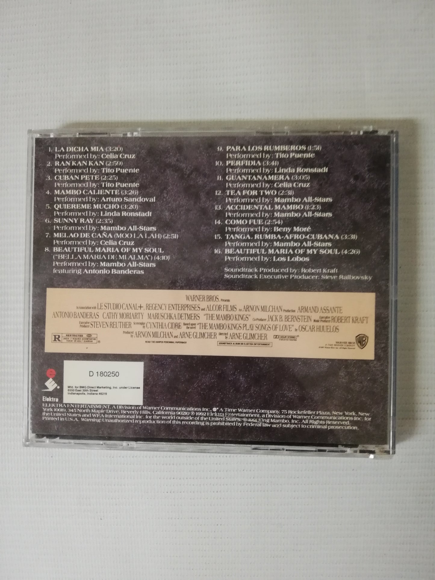 CD MAMBO KINGS - ORIGINAL MOTION PICTURE SOUNDTRACK