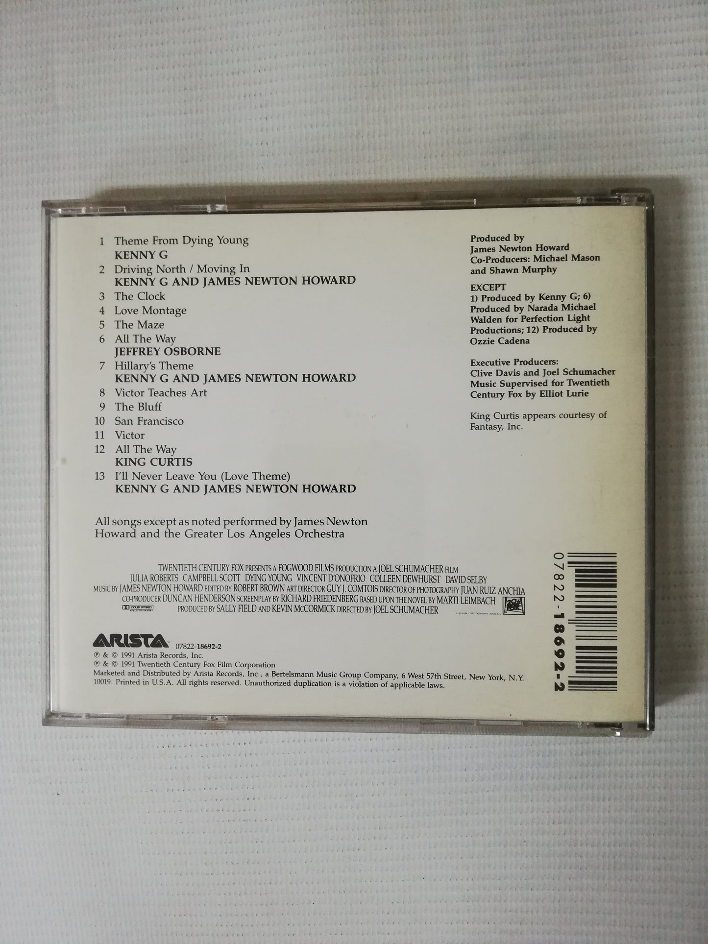 CD DYING YOUNG - ORIGINAL SOUNDTRACK ALBUM