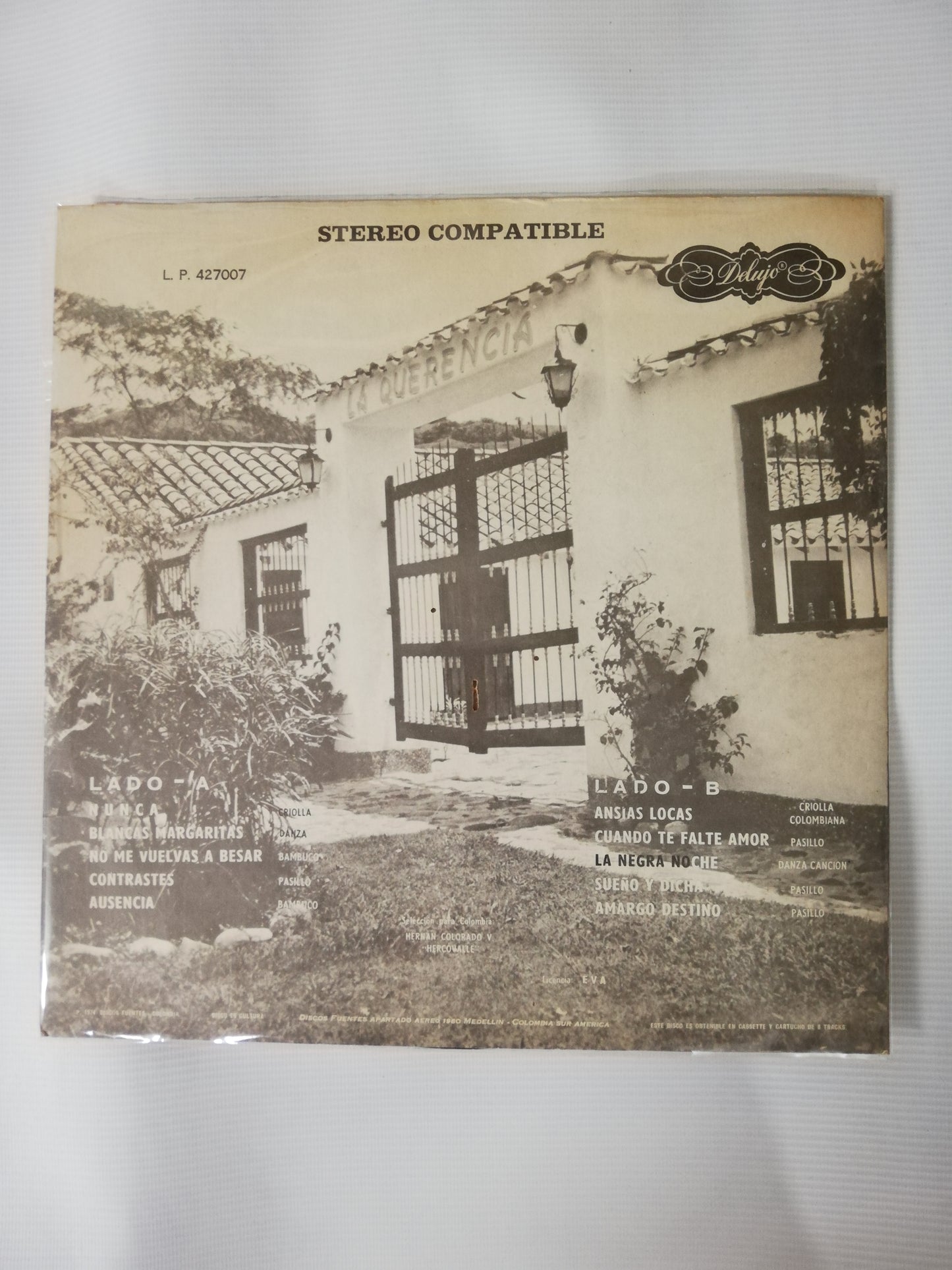 LP DUETO DE ANTAÑO - RECUERDOS DE ANTAÑO