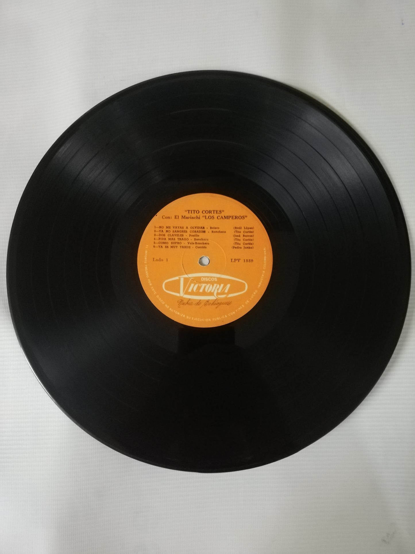 LP TITO CORTES Y ROBERTO ROMANO - CON EL MARIACHI LOS CAMPEROS