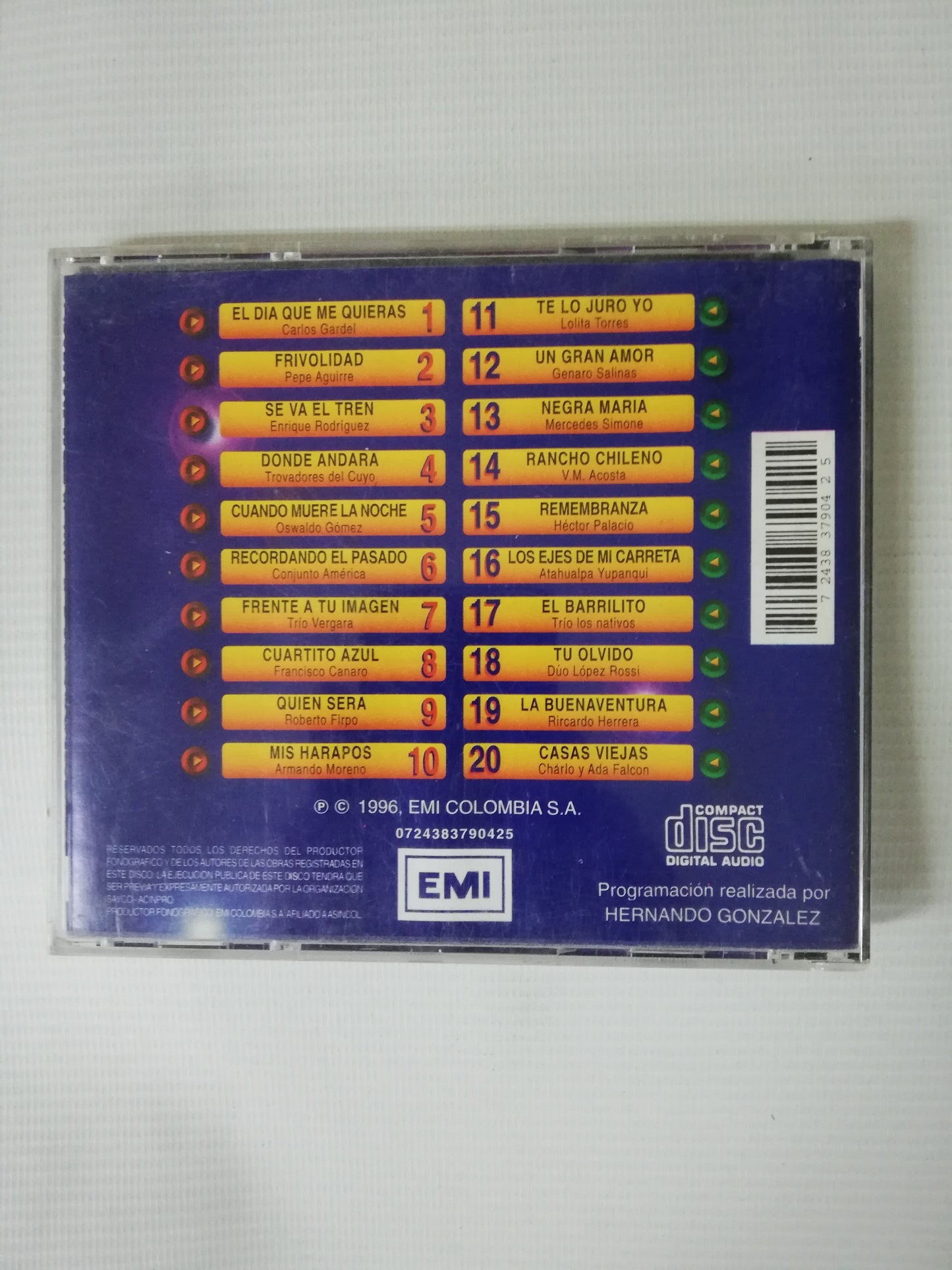 CD LA ROCOLA DE EMILIO - VARIOS INTÉRPRETES