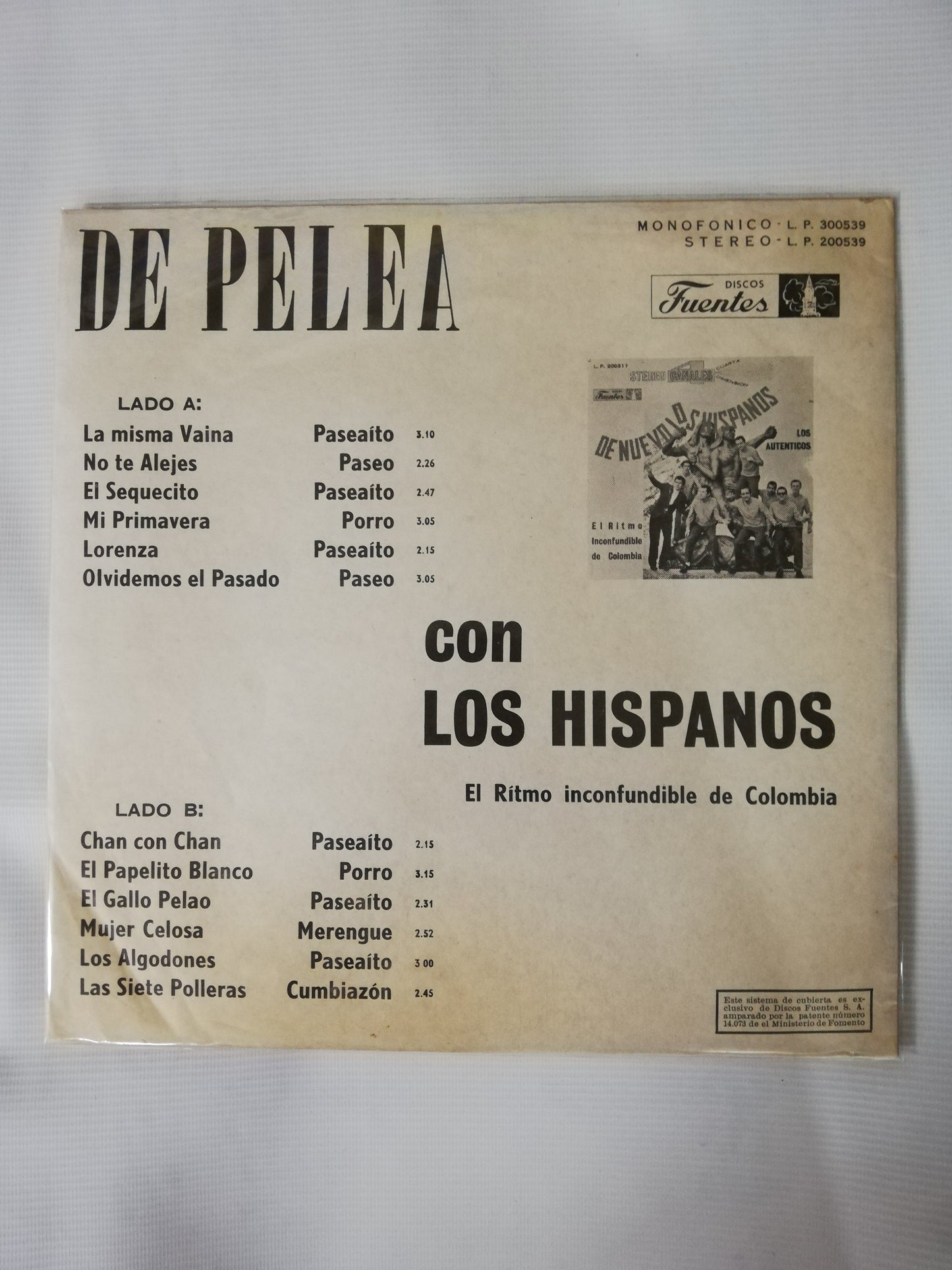 LP LOS HISPANOS - DE PELEA CON LOS HISPANOS
