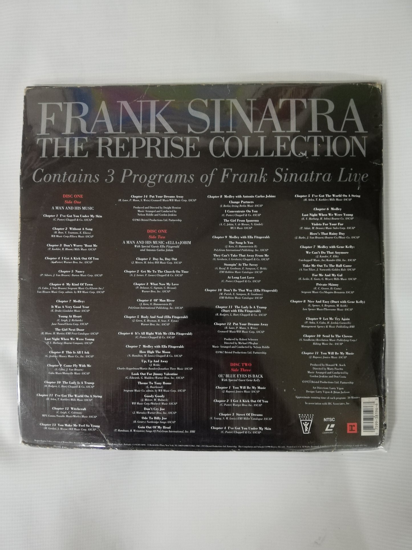 LASER DISC FRANK SINATRA - THE REPRISE COLLECTION - LASER DISC X 2